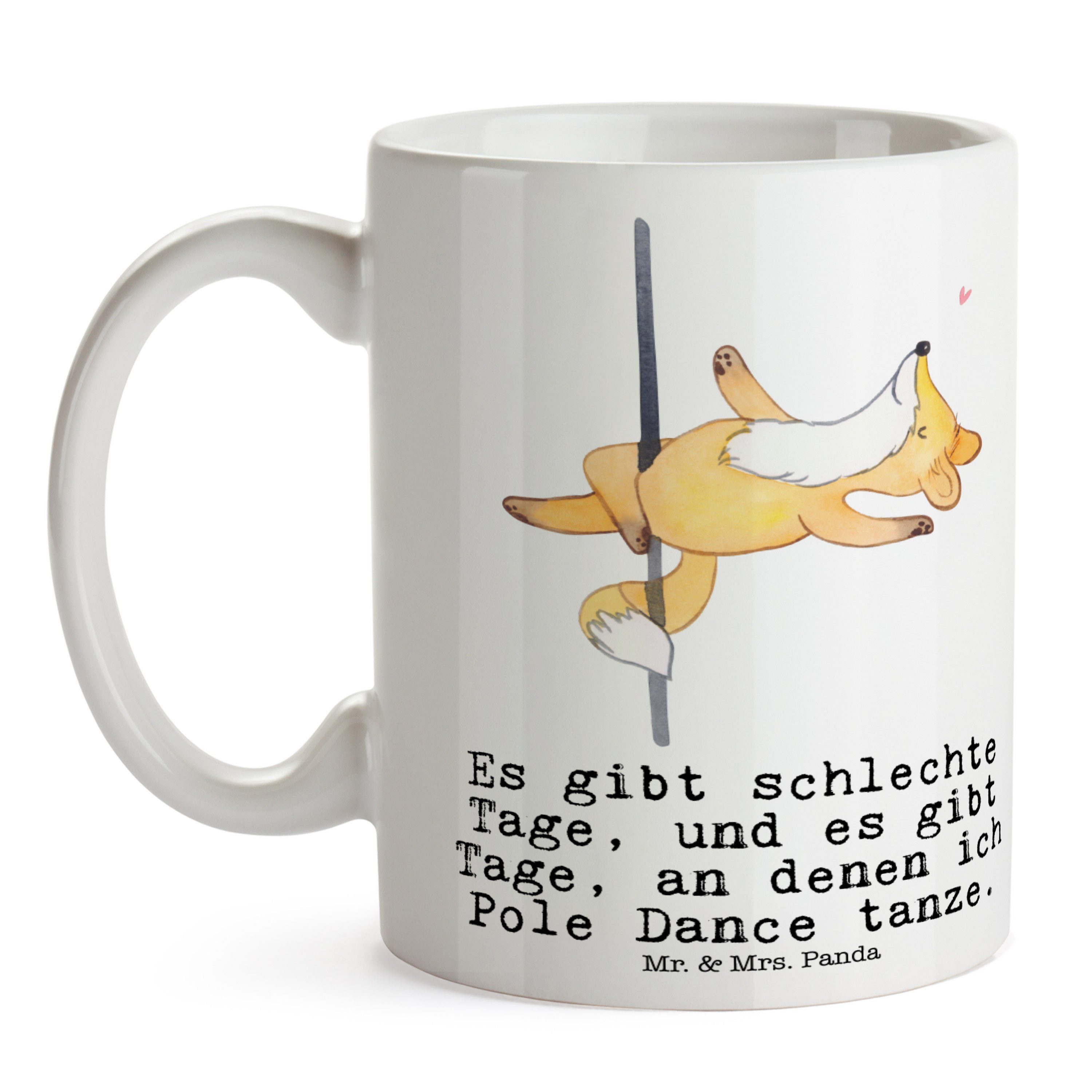 Mr. & Mrs. Panda Te, Weiß Poledance - Geschenk, Tasse Kaffeetasse, Tage Keramik Fuchs - Kaffeebecher