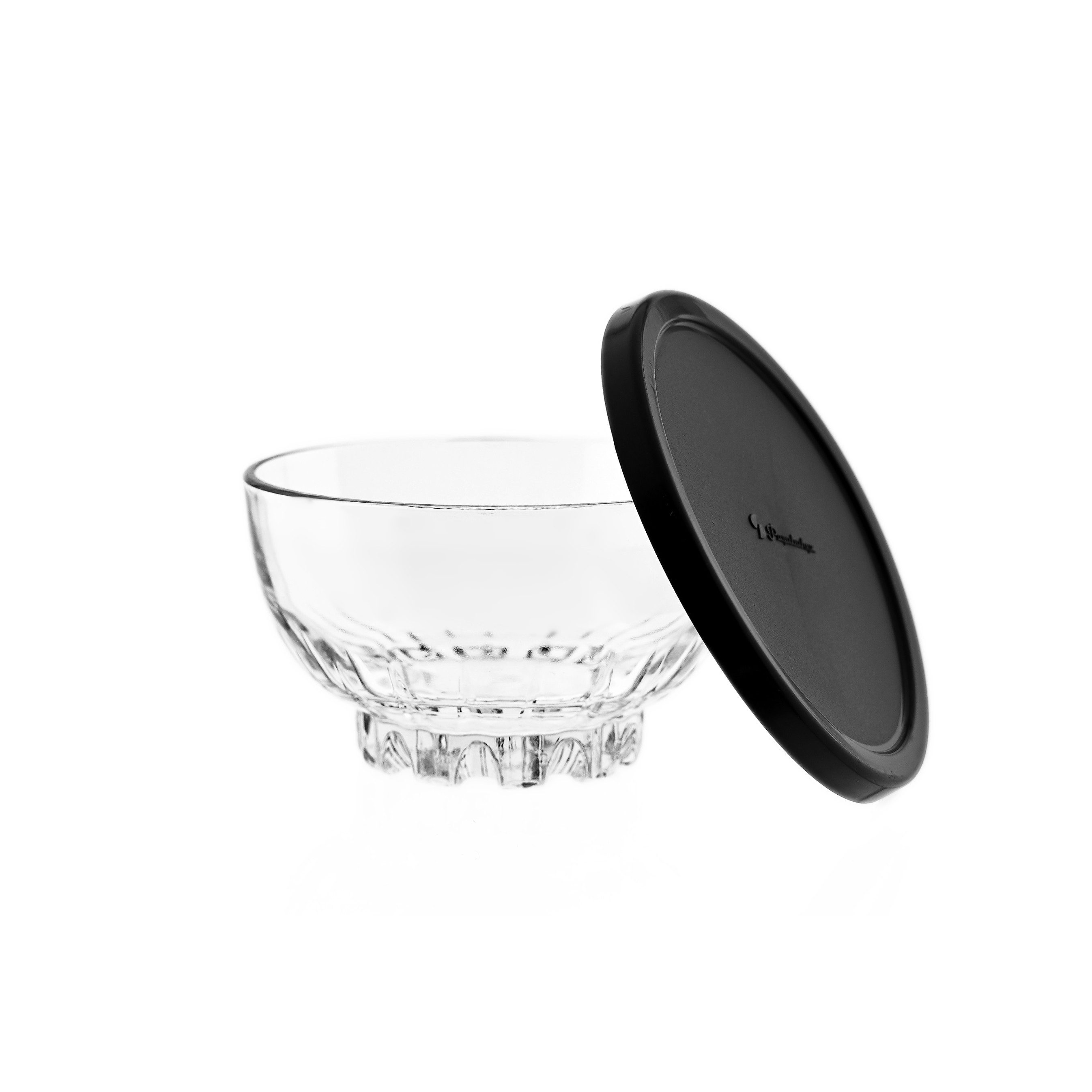 Pasabahce Schale 530246 Mousse, Glas, Kunststoff, (4-tlg), mit Deckel, 4er Set Aufbewahrungsbehälter