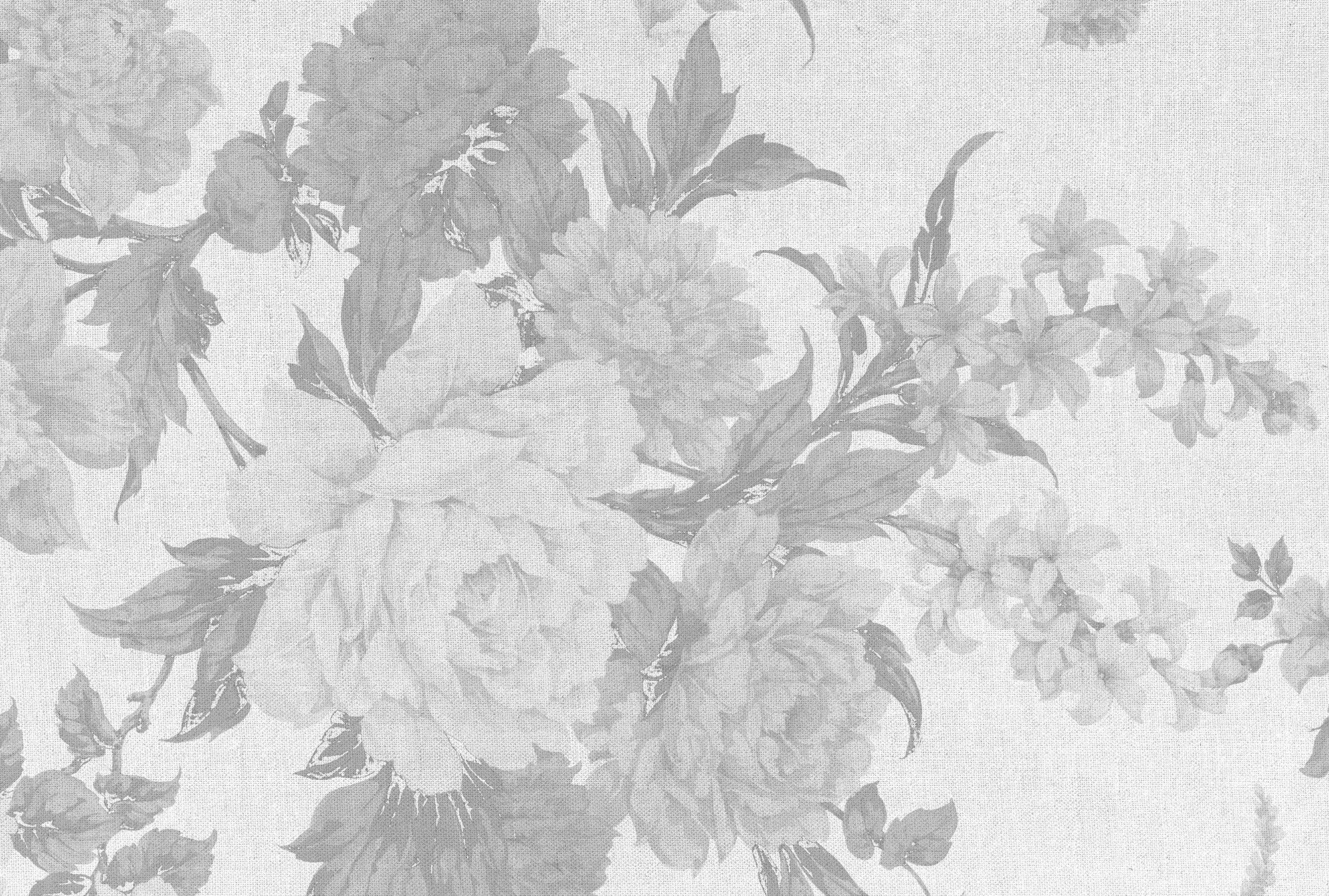 Architects Paper Fototapete Atelier 47 Flowers 1, glatt, floral, (4 St), Vlies, Wand, Schräge, Decke dunkelgrau/hellgrau/weiß