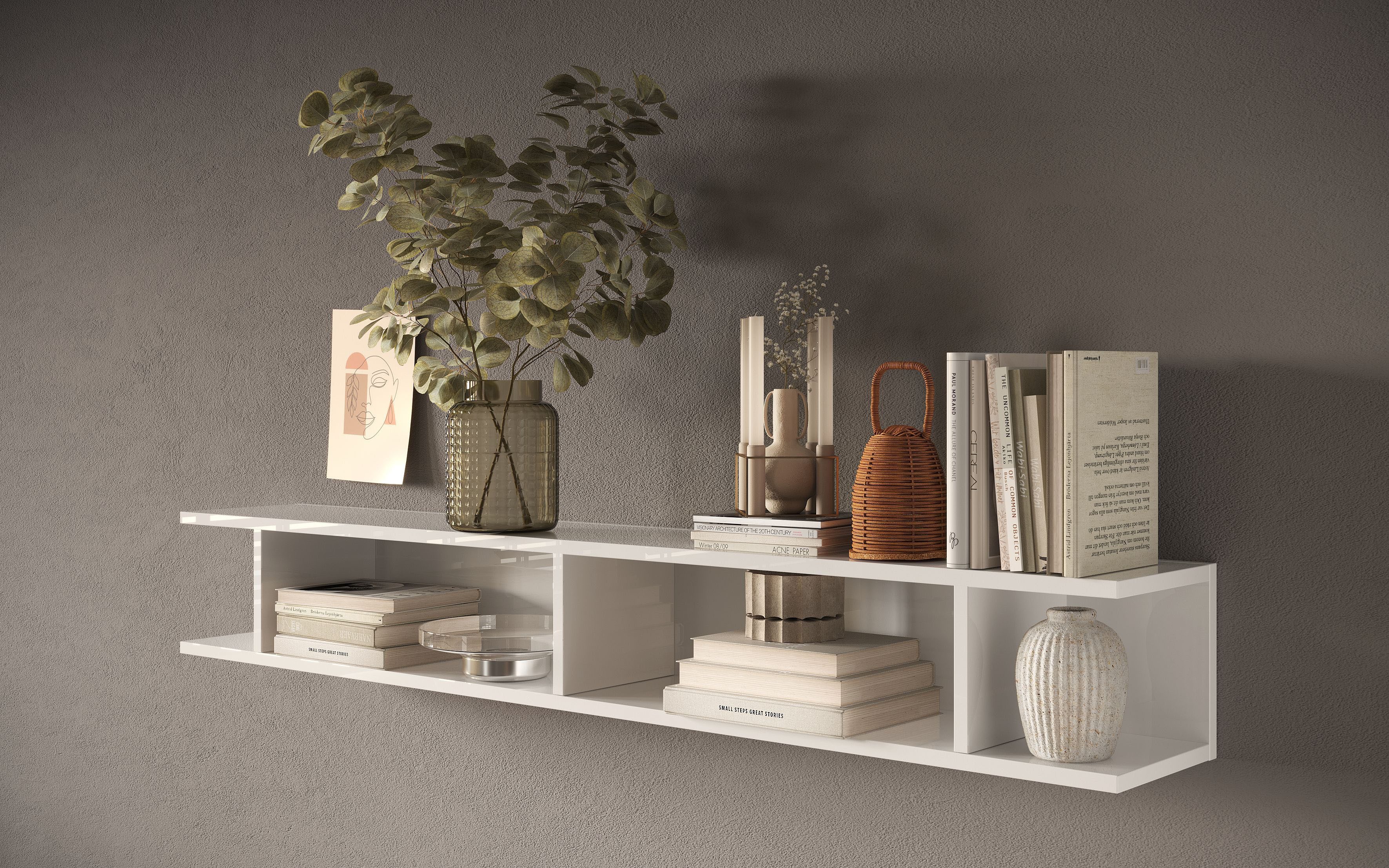 INOSIGN Wandregal Infinity, Breite 138 cm, senkrecht oder waagerecht zu hän günstig online kaufen