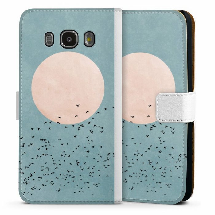 DeinDesign Handyhülle Vogel Sonne Art Fly Away Samsung Galaxy J5 (2016) Hülle Handy Flip Case Wallet Cover