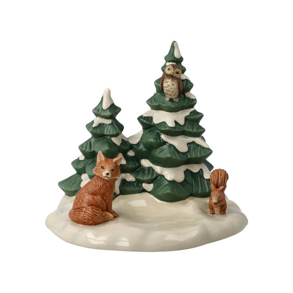 Bäume Waldtiere Goebel Weihnachtsfigur im Schutz der