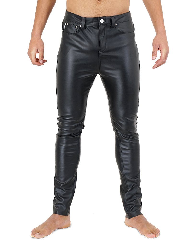 BOCKLE Lederhose »Bockle® F-Skinny STRETCH Kunstlederhose Herren Lederhose  Lederjeans Skinny Jeans« online kaufen | OTTO