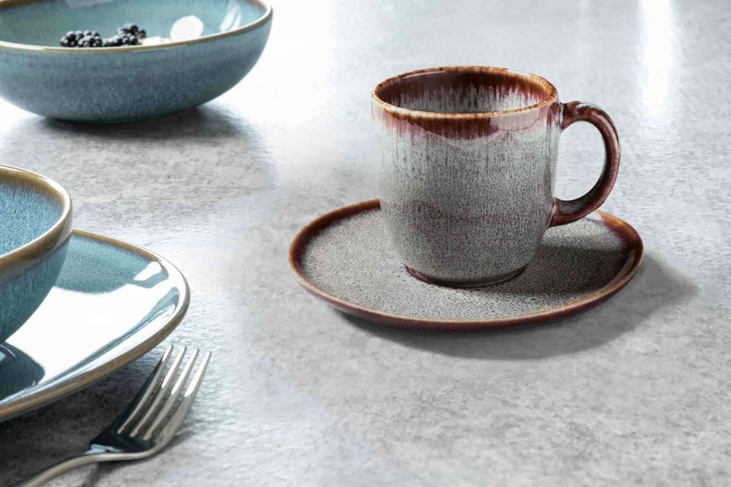 like. by Villeroy & Boch Untertasse Lave Kaffeeuntertassen ø 15,2 cm 6er Set, (6 St)
