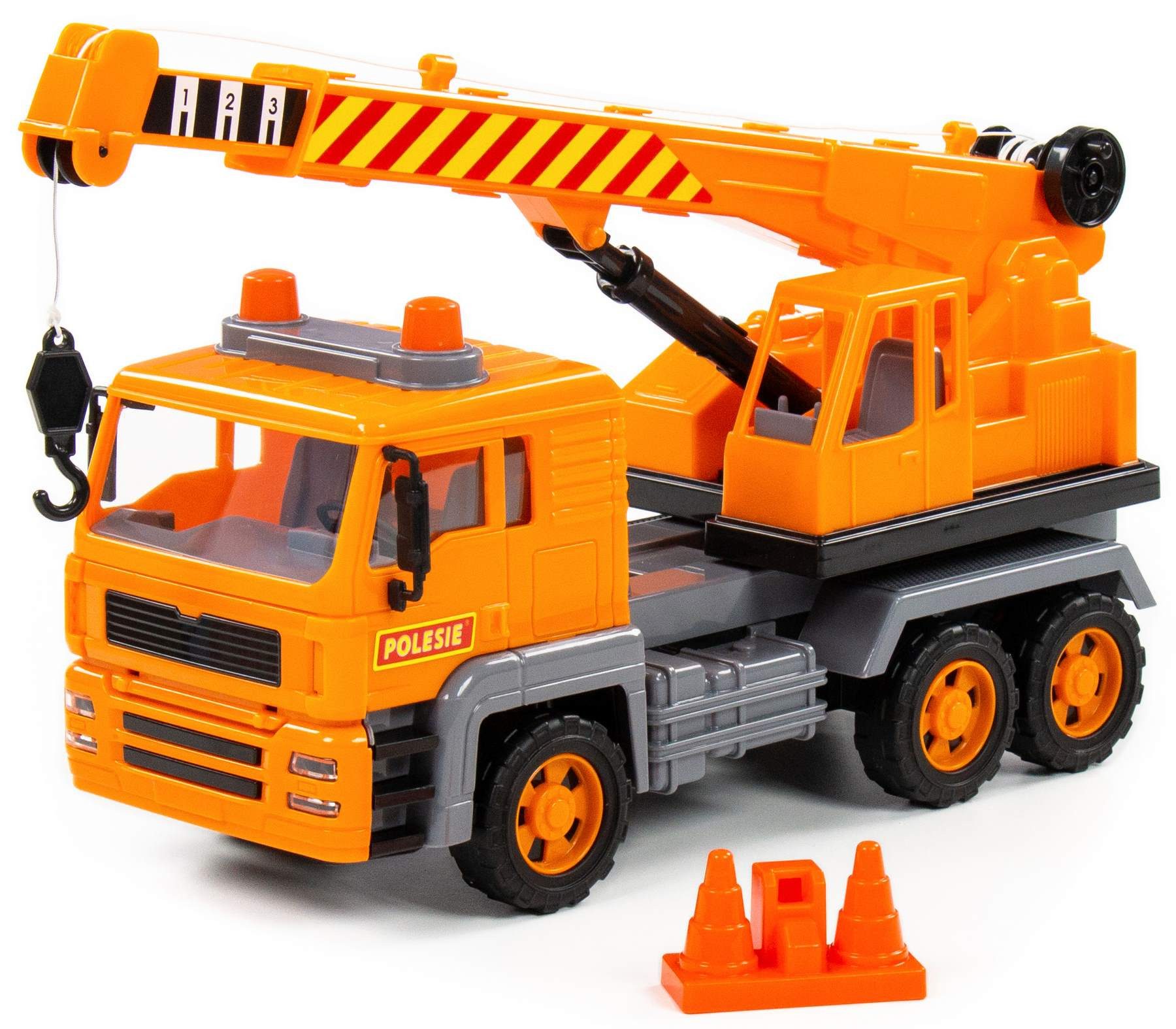 Polesie Spielzeug-Kran Teleskop-Kran LKW Spielzeug SPECIAL Schwungrad günstig online kaufen