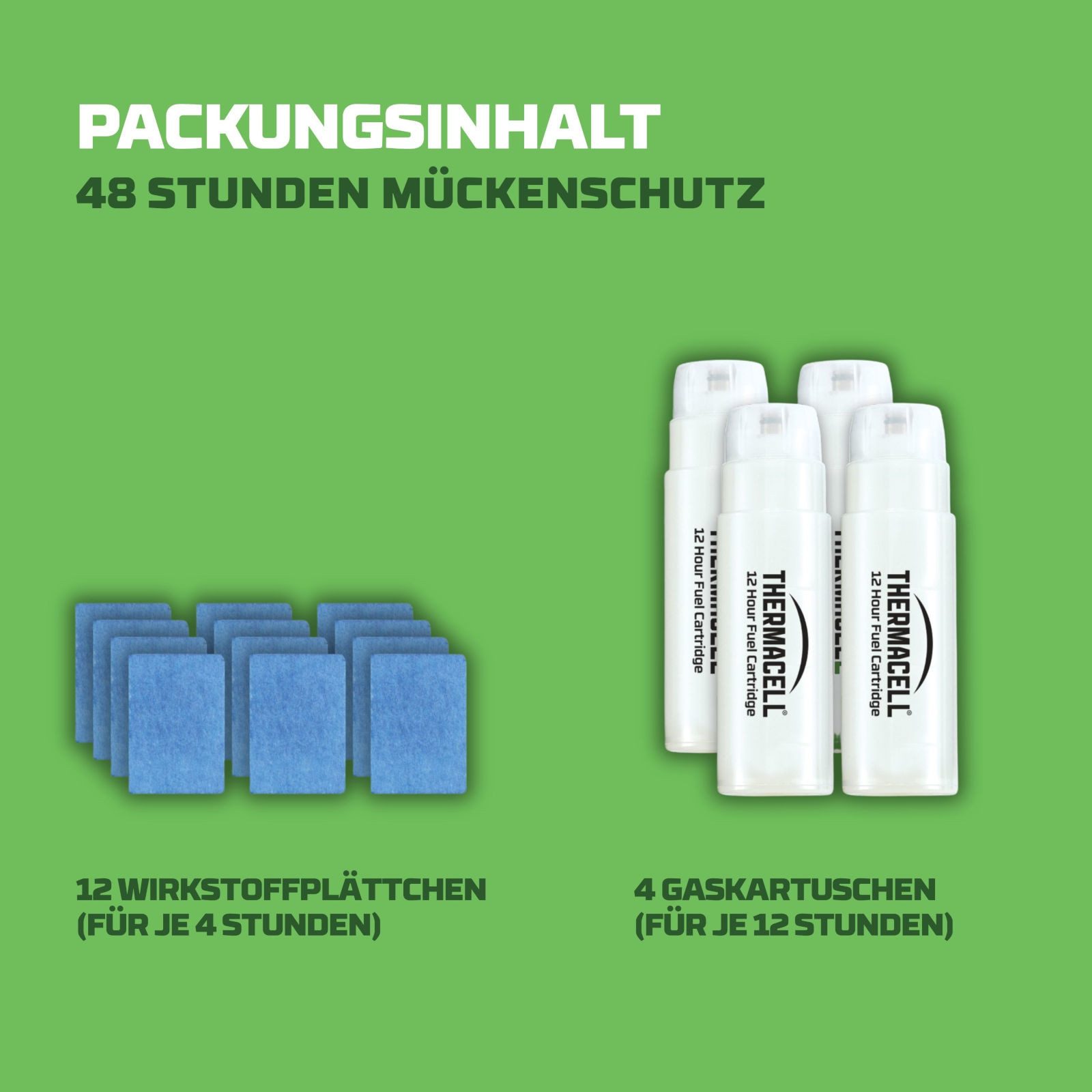 ThermaCell Insektenabwehrgerät Mückenabwehr Nachfüllpackung 48 Stunden, Zitroneneukalyptusöl