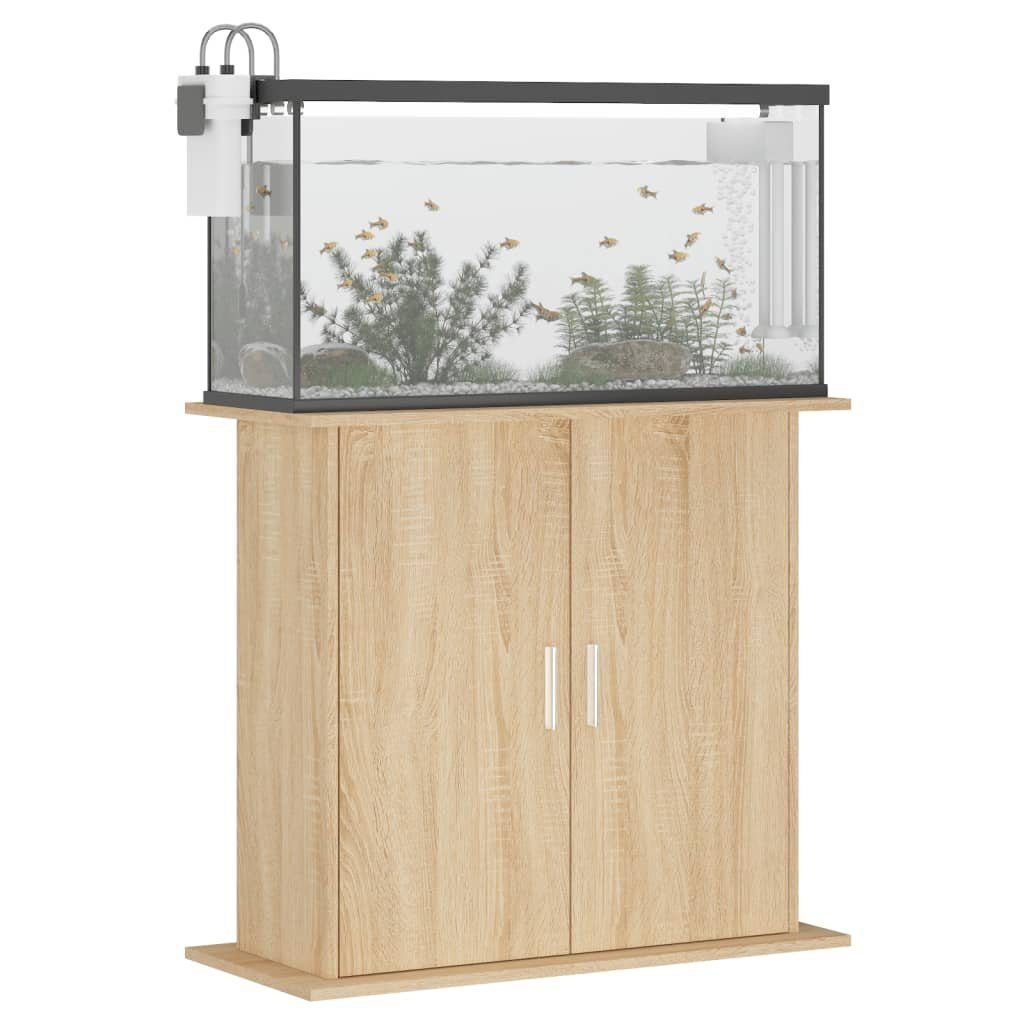 vidaXL Aquariumunterschrank 81 x 36 x 73 cm Aquariumständer Sonoma Eiche 81x36x73cm Spanplatte Aqu