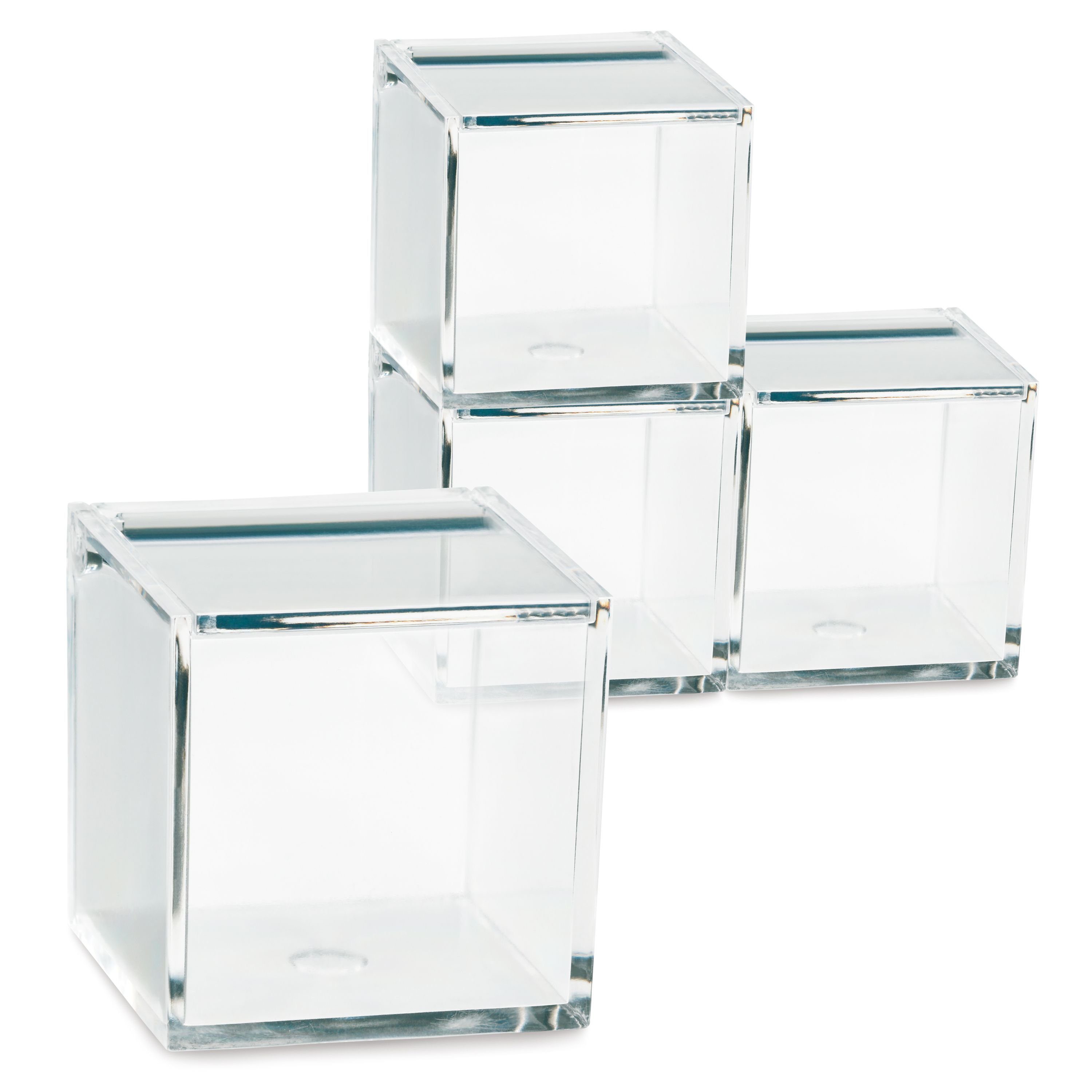 MamboCat Vorratsglas Safira 4 tlg. Utensilienbox-Set 6x6x6 cm, Glas