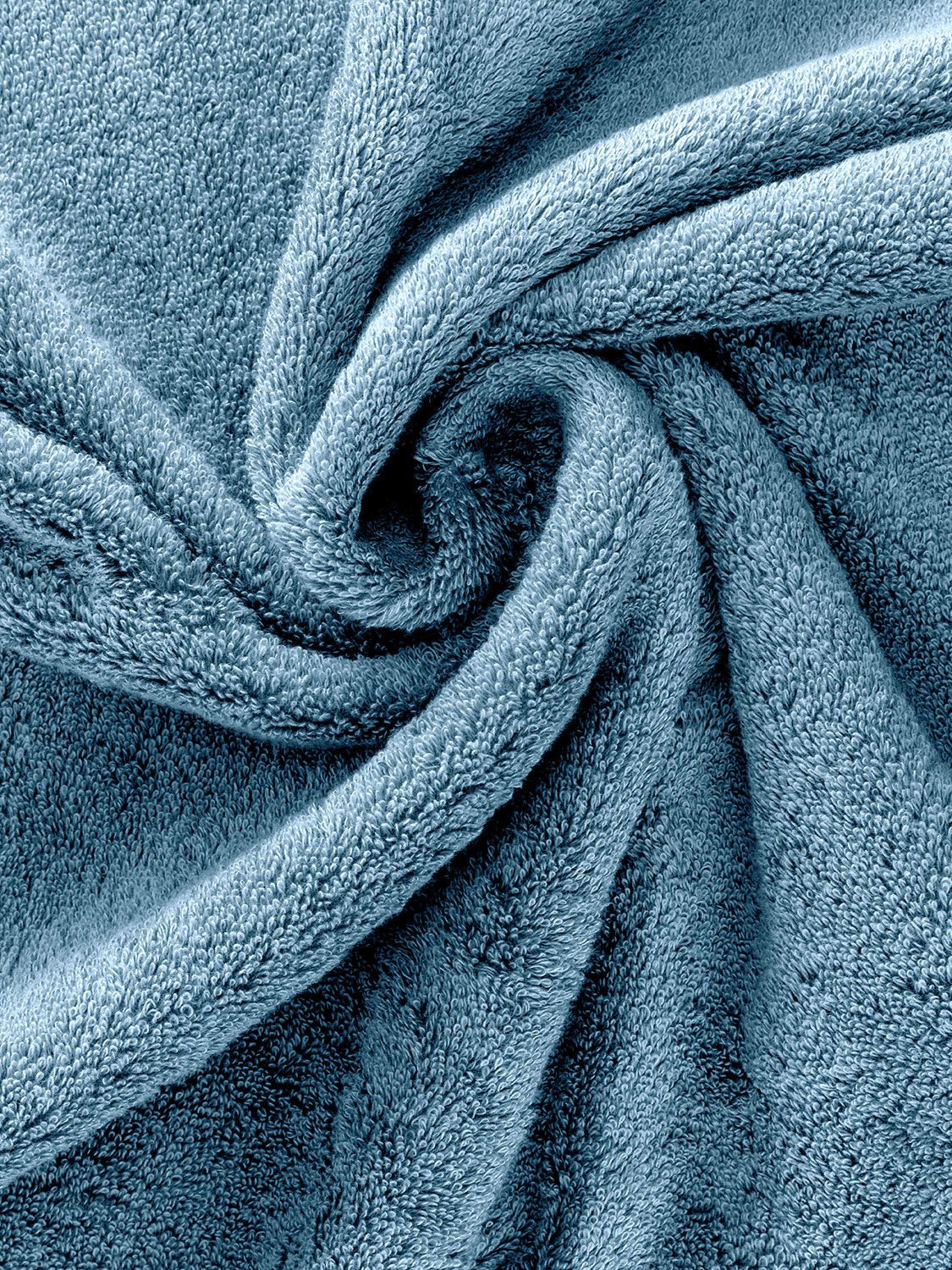 herzbach home Gästehandtücher Pura 30x50 cm, (3-St), 550g/m², Premium-Qualität, 100% Baumwolle, einfarbig