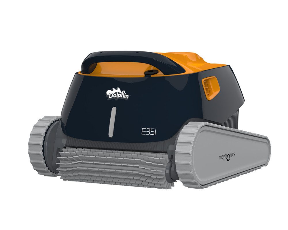 Poolbodensauger Dolphin E35i Poolroboter mit PVC Bürste und App-Steuerung