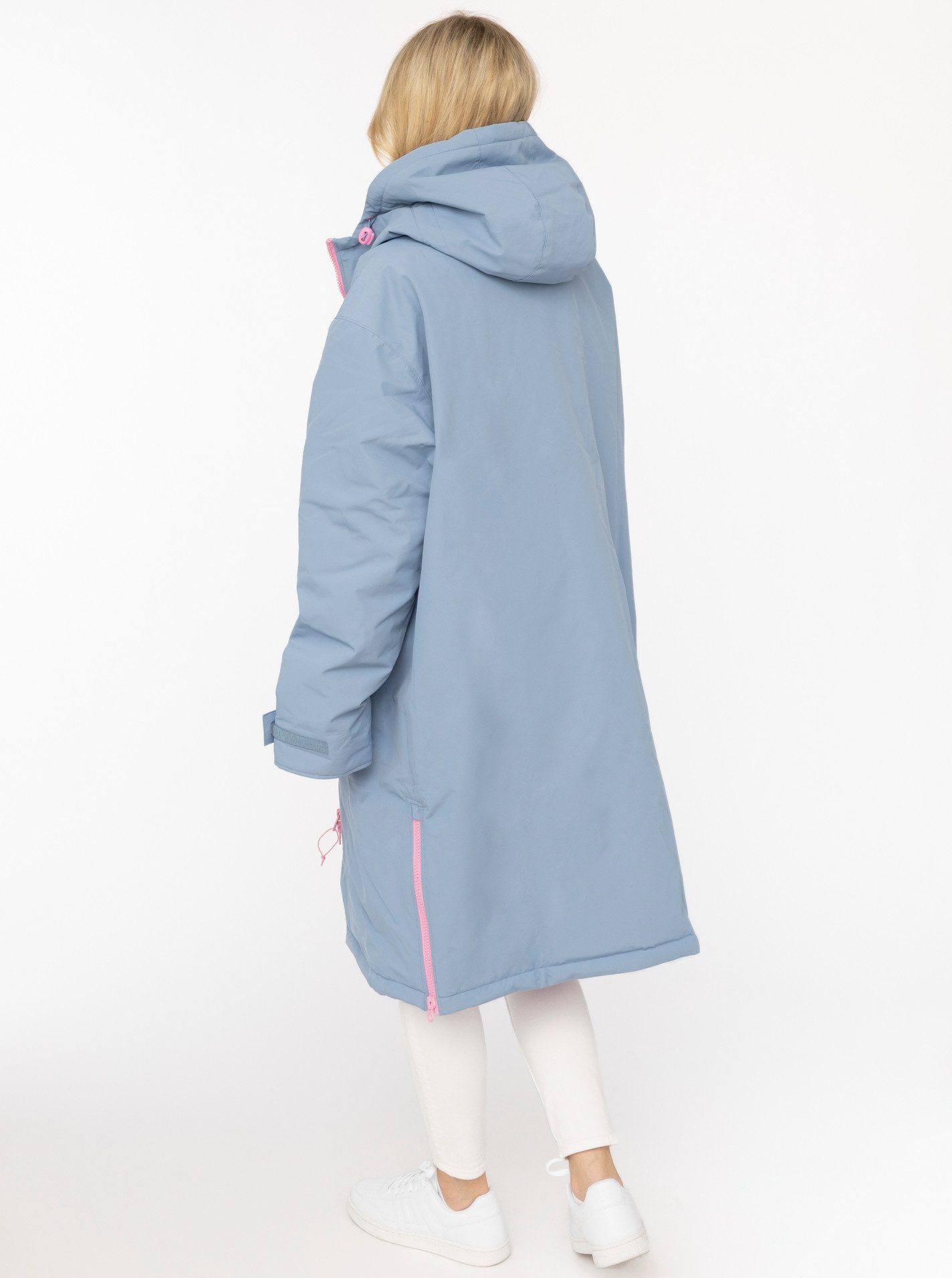 Zwillingsherz Kurzmantel "Oversize Windjacke ZH" Kapuze, Reißverschluss, seitliche Taschen, leicht wattiert