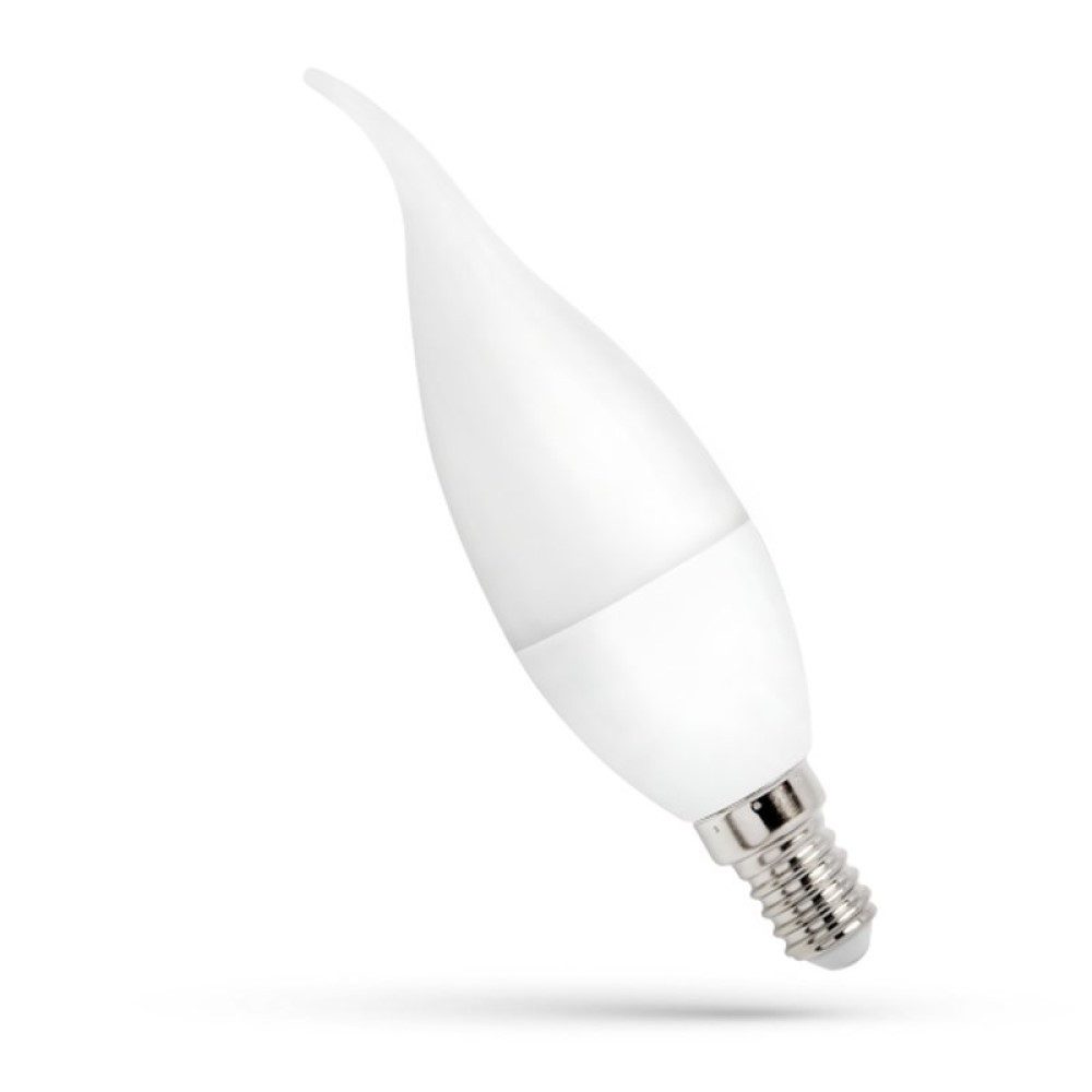Spectrum LED-Leuchtmittel LED E14 C37 Windstoß 4W = 31W 340lm 200° matt 230V Kaltweiß 6000K, E14, Kaltweiß, Windstoß