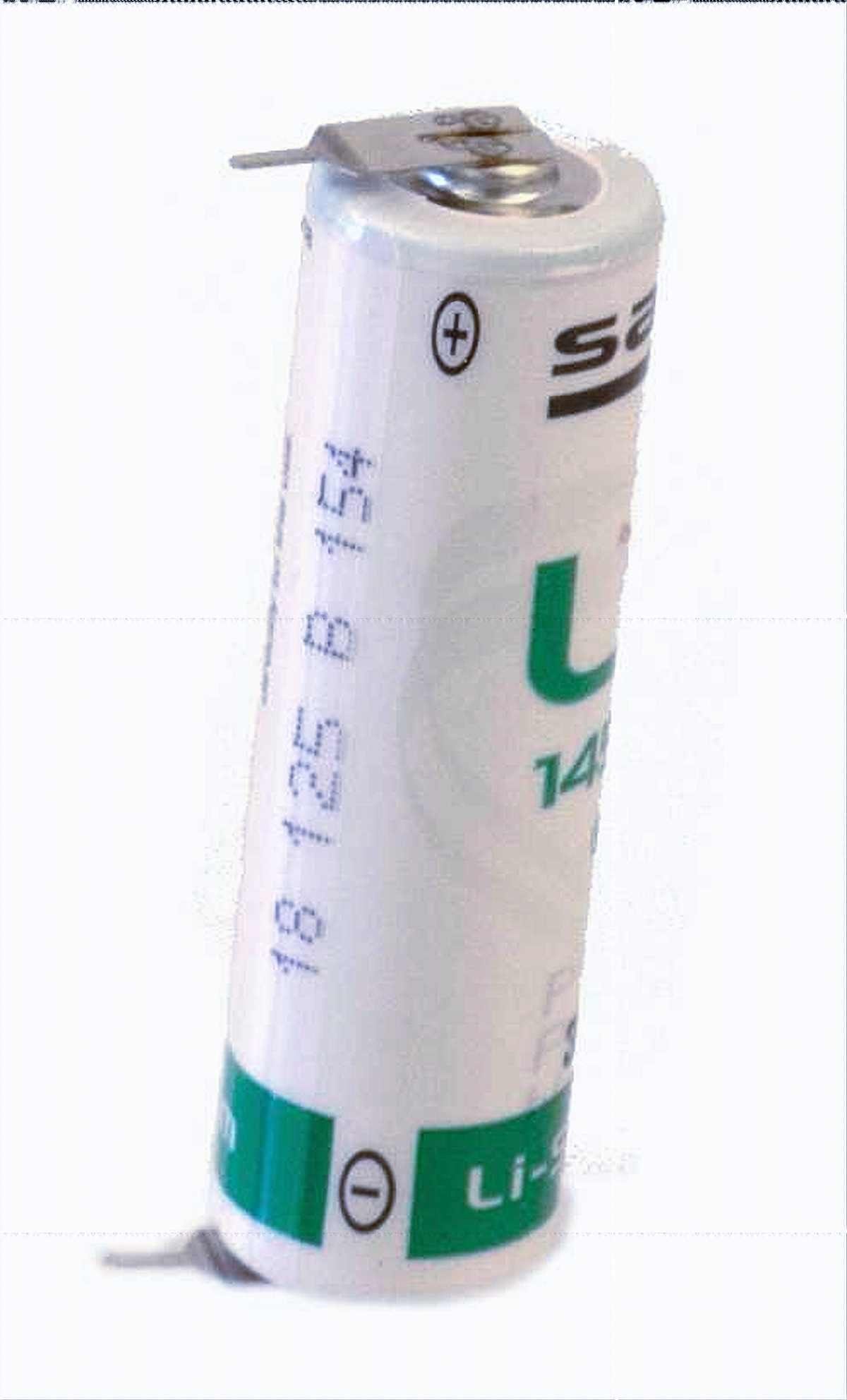 Lithium LS 14500 Thionylchlorid 3,6 Saft V AA Bohrfutter Batterie Akkutechnik Zelle HKM 3,6V -