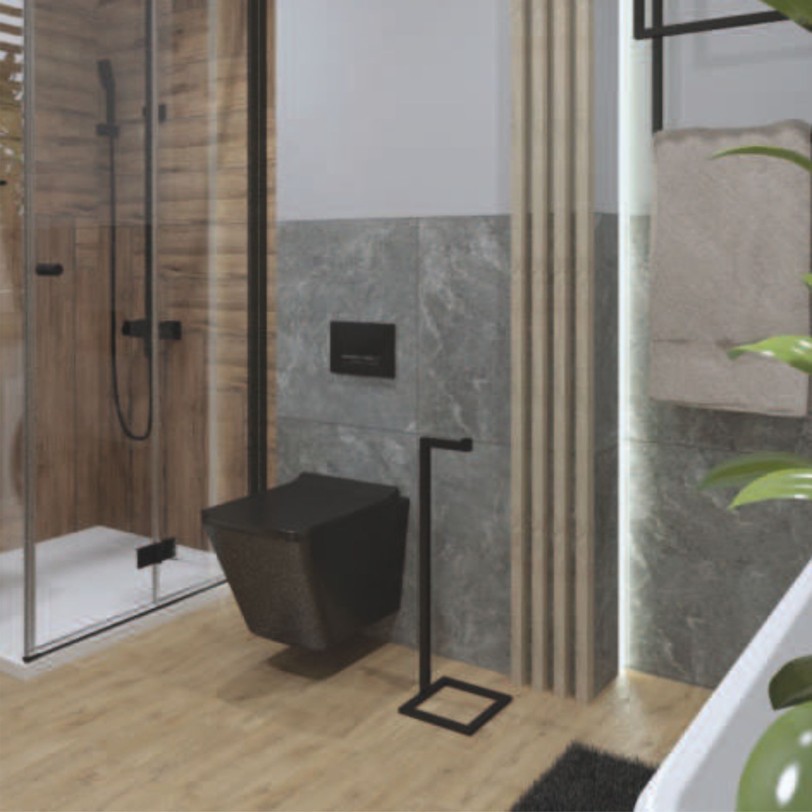 Toilettenpapierhalter Papierrollenhalter SAMAR freistehend (700×200×200 mm) günstig online kaufen