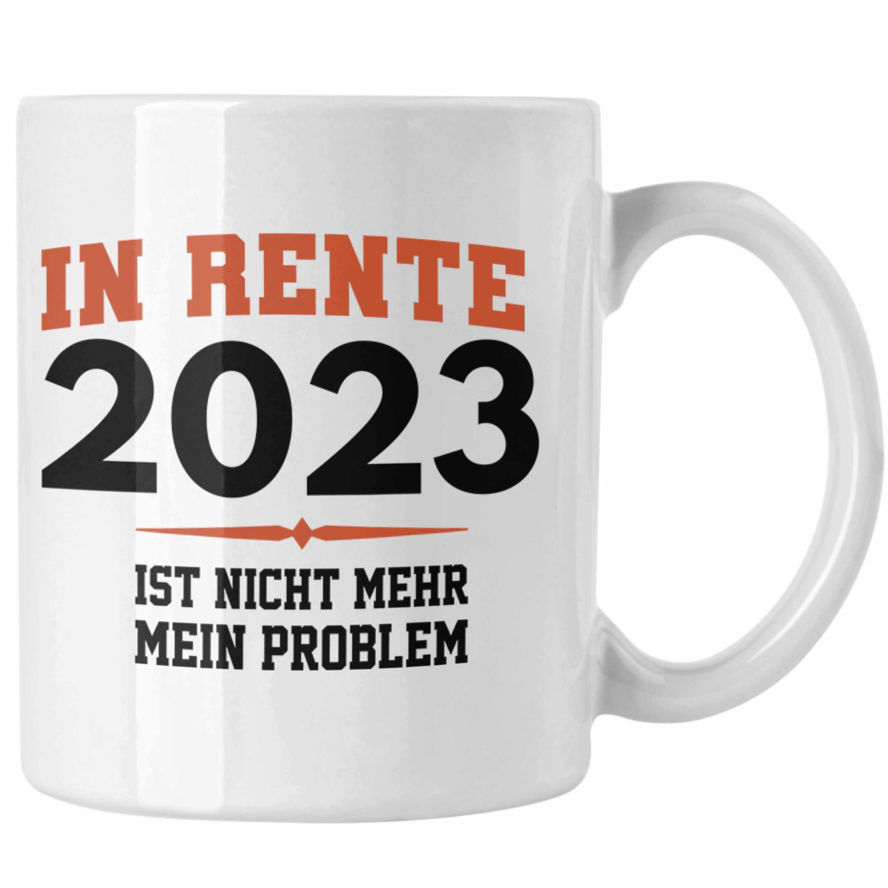 - Tasse 2023 Rente Weiss Trendation Tasse Geschenk Trendation Ruhestand Renter