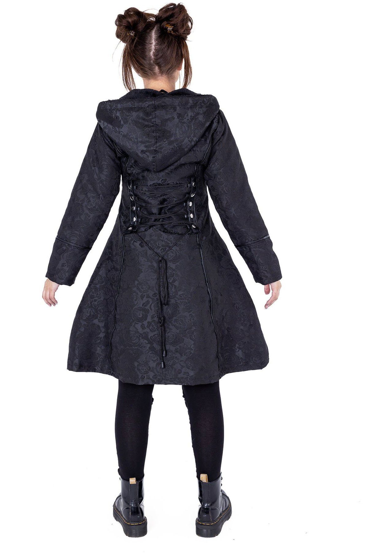 Poizen Industries Kurzmantel Medea Übergangsmantel Gothic Goth Vintage
