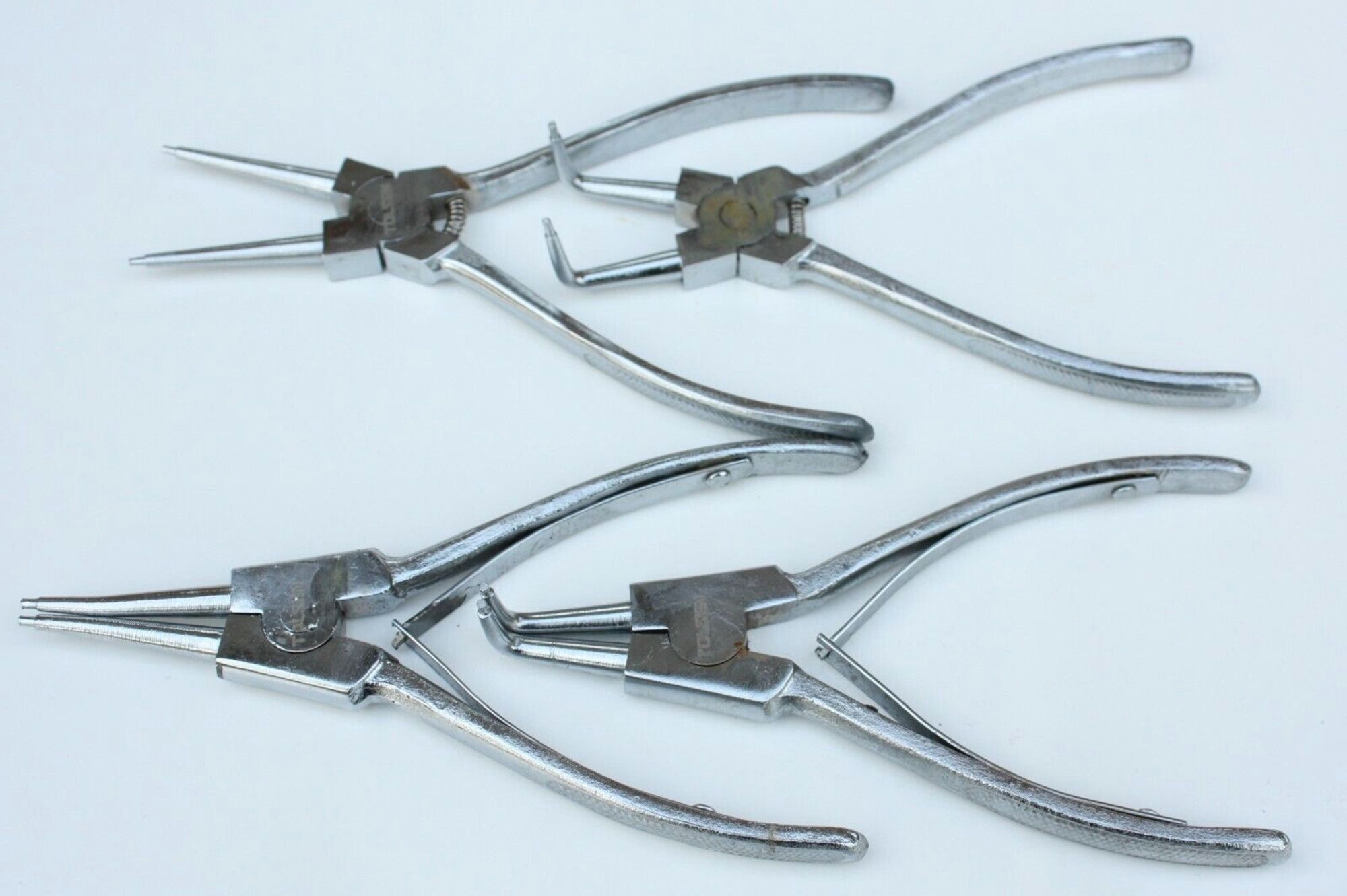 Boni-Shop Sicherungsringzange Seegeringzangen Set, 4 tlg, mit Tasche, Sprengringzange