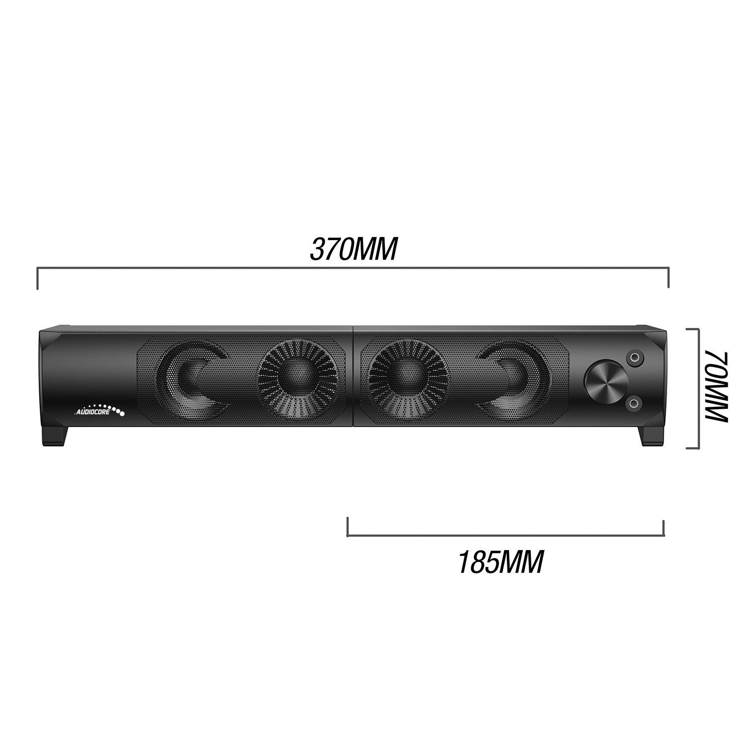 Mikrofon, PC-Lautsprecher / 2.0 Soundbar-Funktion W, AC955 Audiocore / RGB-Bleuchtung, Kopfhörer für (6 [Modulare AUX Verbindung], Anschluss 6W)