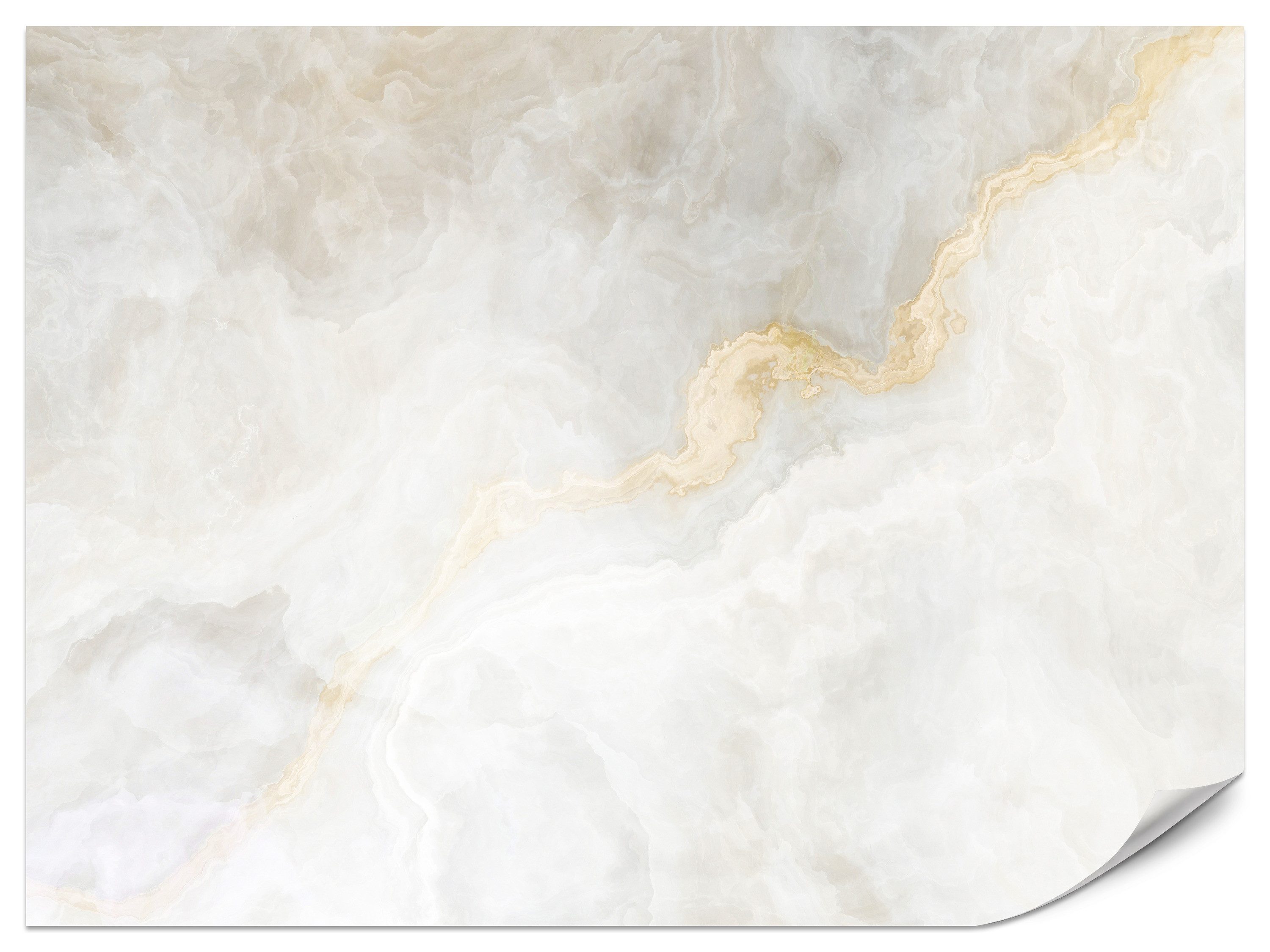 Muralo Fototapete Vliestapete - Marmorstruktur, Heller Hintergrund, Elegantes Muster, Glatt, Grafisch, (Packung, 1 St., 100x70 cm), Kleber im Set, 3D-Optik, Zimmerdekoration