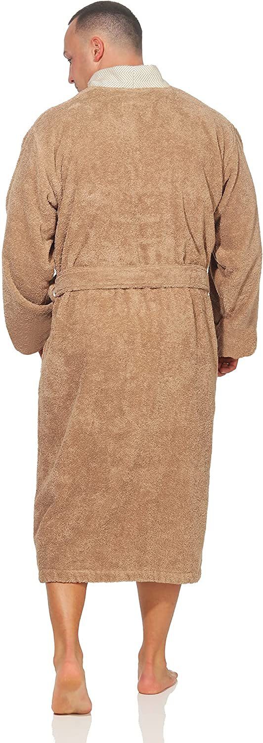 CLASS HOME COLLECTION Unisex-Bademantel Class Home Collection Unisex Damen Herren Bademantel Morgenmantel Ekol, Schalkkragen