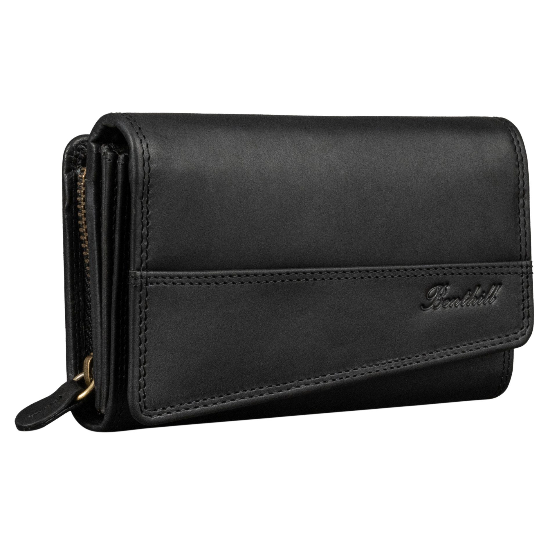 Benthill Geldbörse Damen Groß Echt Leder Portemonnaie Geldbeutel vielen Kar günstig online kaufen