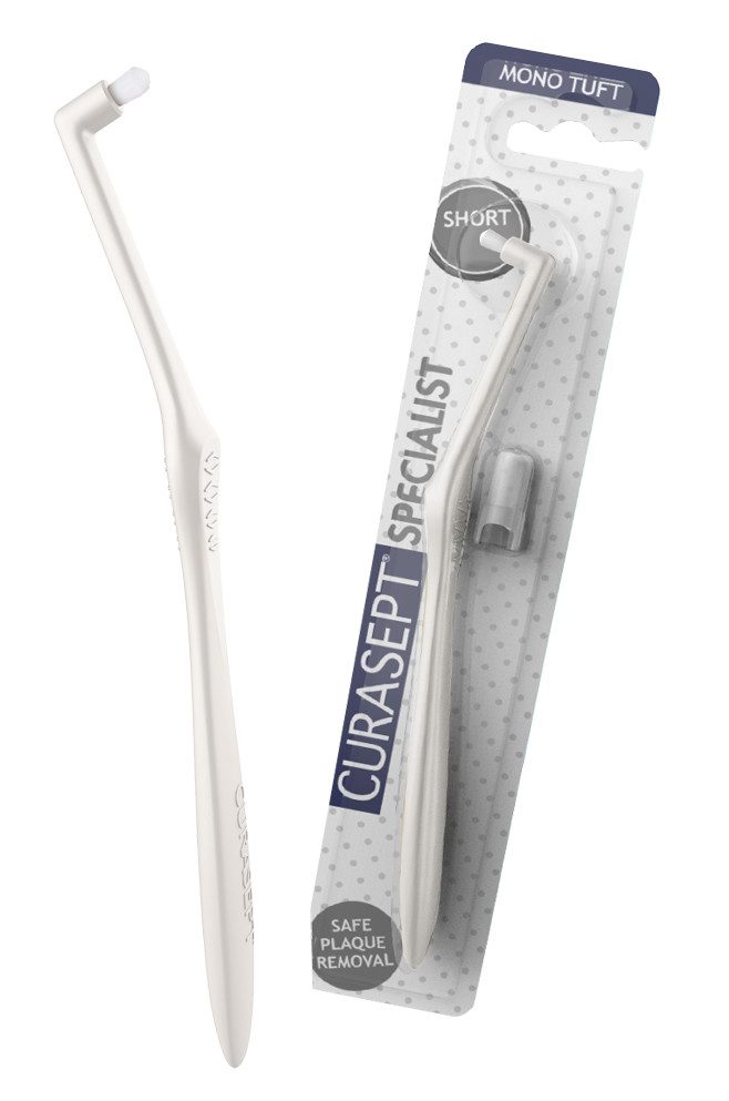 Curasept Zahnbürste 3x Curasept Specialist Mono Tuft 6 mm Short