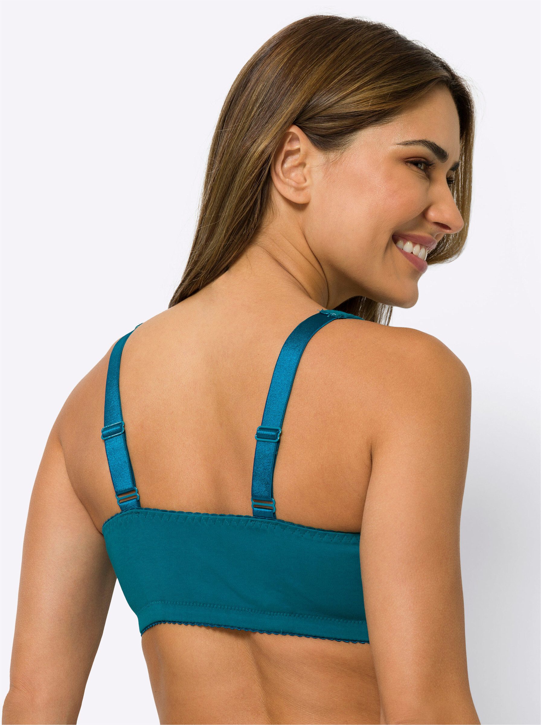 Sieh an! Bügelloser BH Entlastungs-BH ohne Bügel Ärmellos (2-tlg)