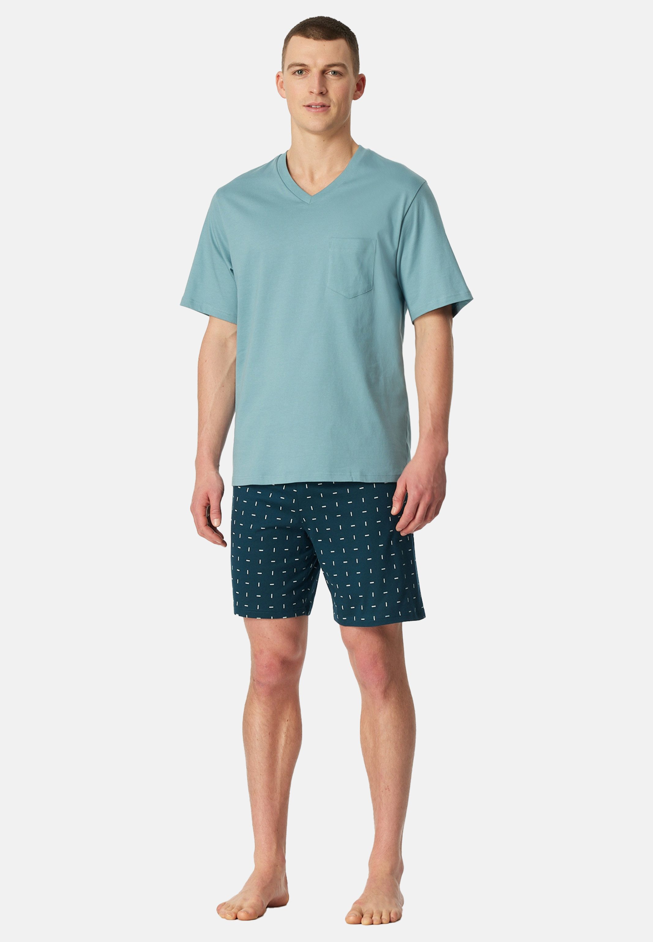Schiesser Pyjama Comfort Essentials (Set, 2 tlg) Schlafanzug - Baumwolle - günstig online kaufen