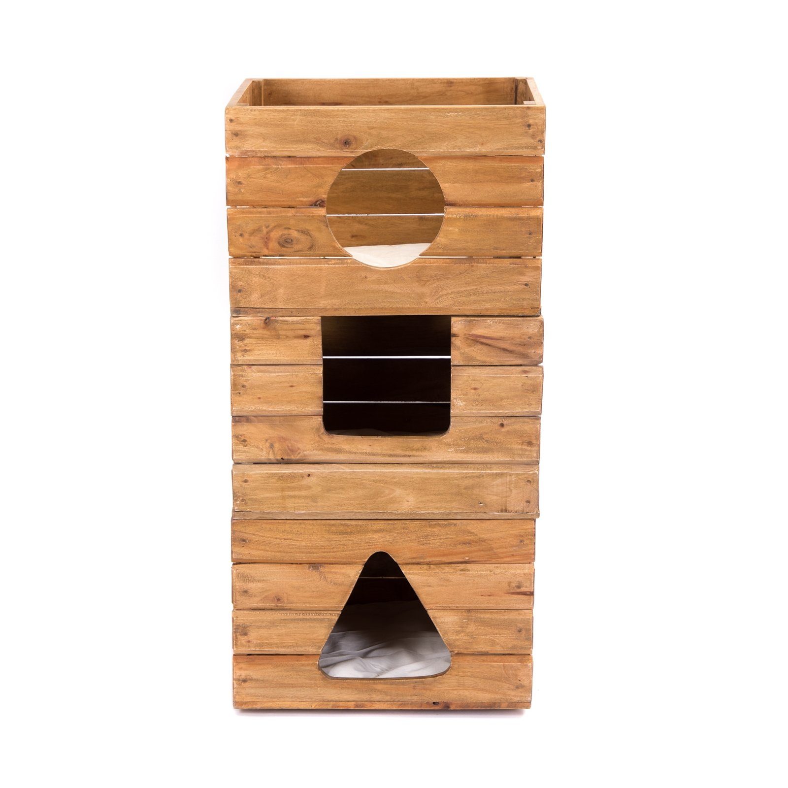 CREEDWOOD Truhe KATZENHAUS "KITTY", Mahagoni Holz, günstig online kaufen