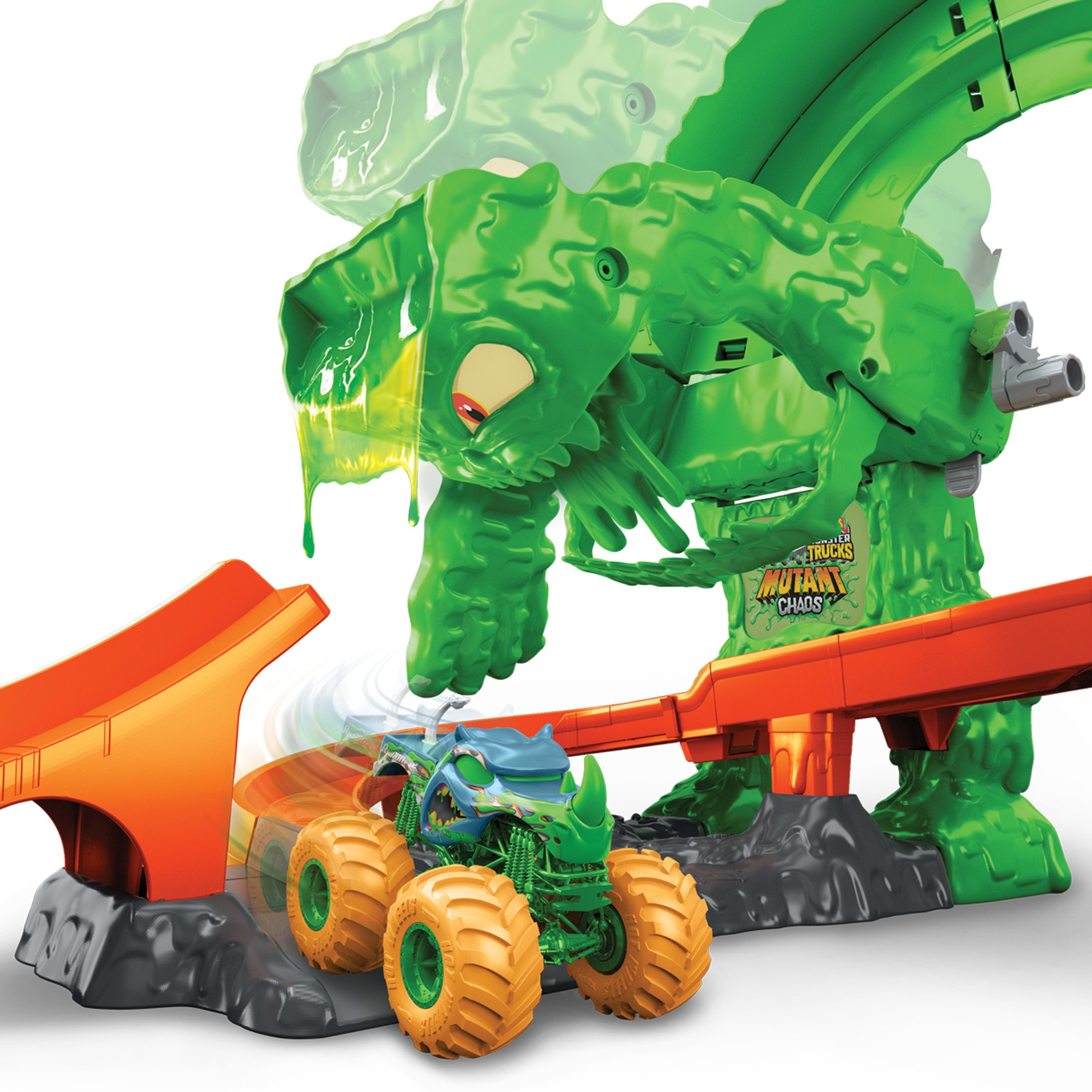 Hot Wheels Autorennbahn Hot Wheels Monster Trucks 1:64 Mutant Monster Duell