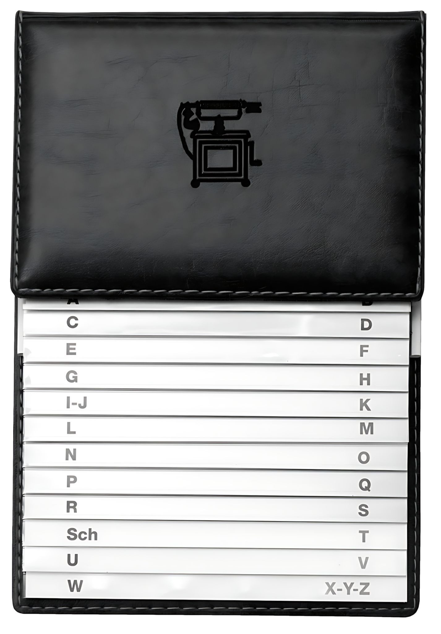 VELOFLEX Notizbuch VeloflexSchuppenregister Exquisit schw.