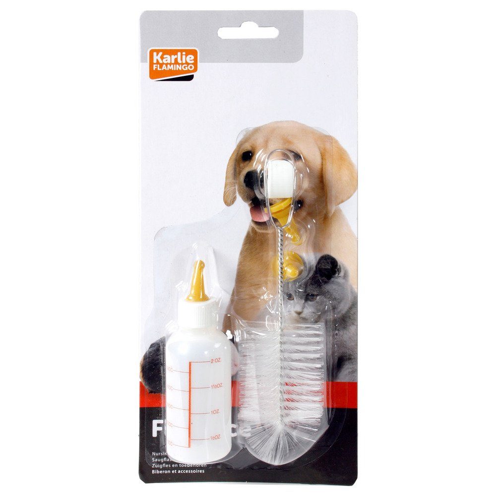 Flamingo Trinkflasche Nursery Kit Saugflaschen für Welpen