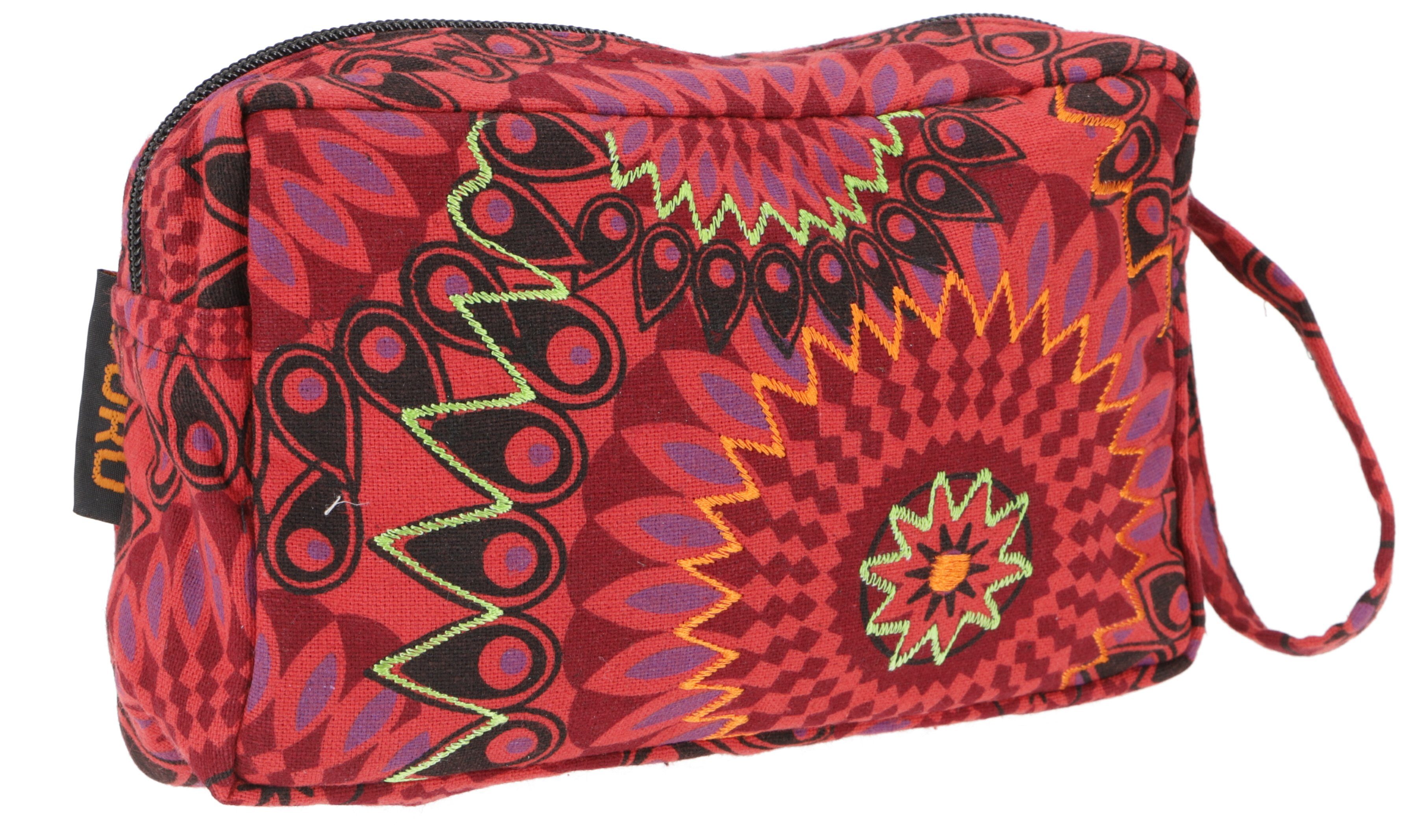 Guru-Shop Aufbewahrungstasche Boho Kosmetiktasche, Kramtäschchen aus Nepal -..