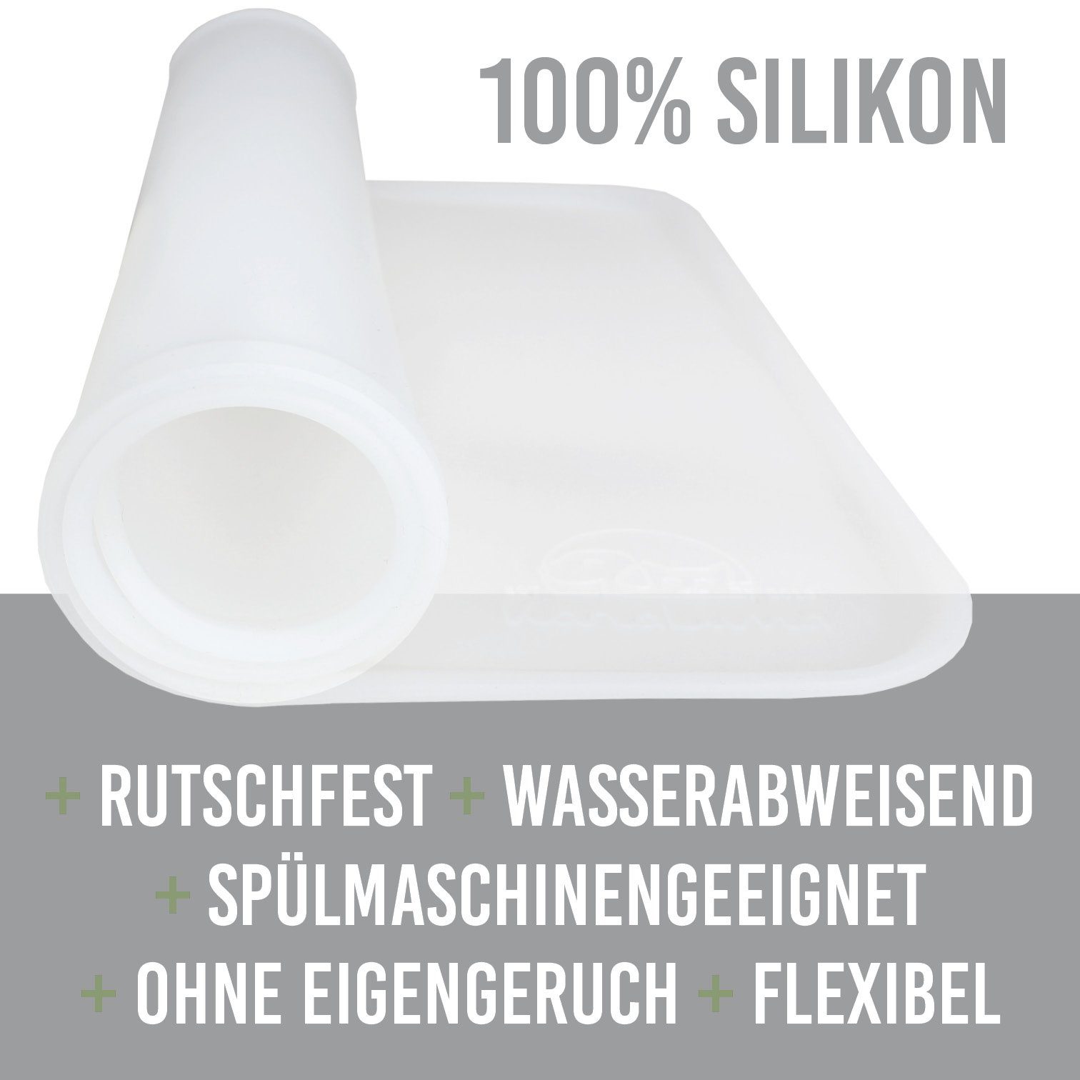 KaraLuna Futternapf Napfunterlage aus Silikon I Futtermatte Hundenapf Katzennapf, Spülmaschinengeeignet