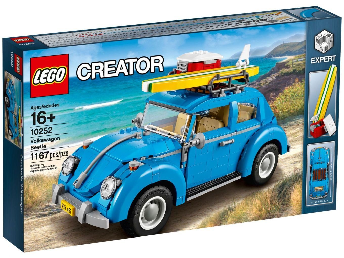 LEGO® Konstruktionsspielsteine LEGO® Creator Expert - VW Käfer, (Set, 1167 St)