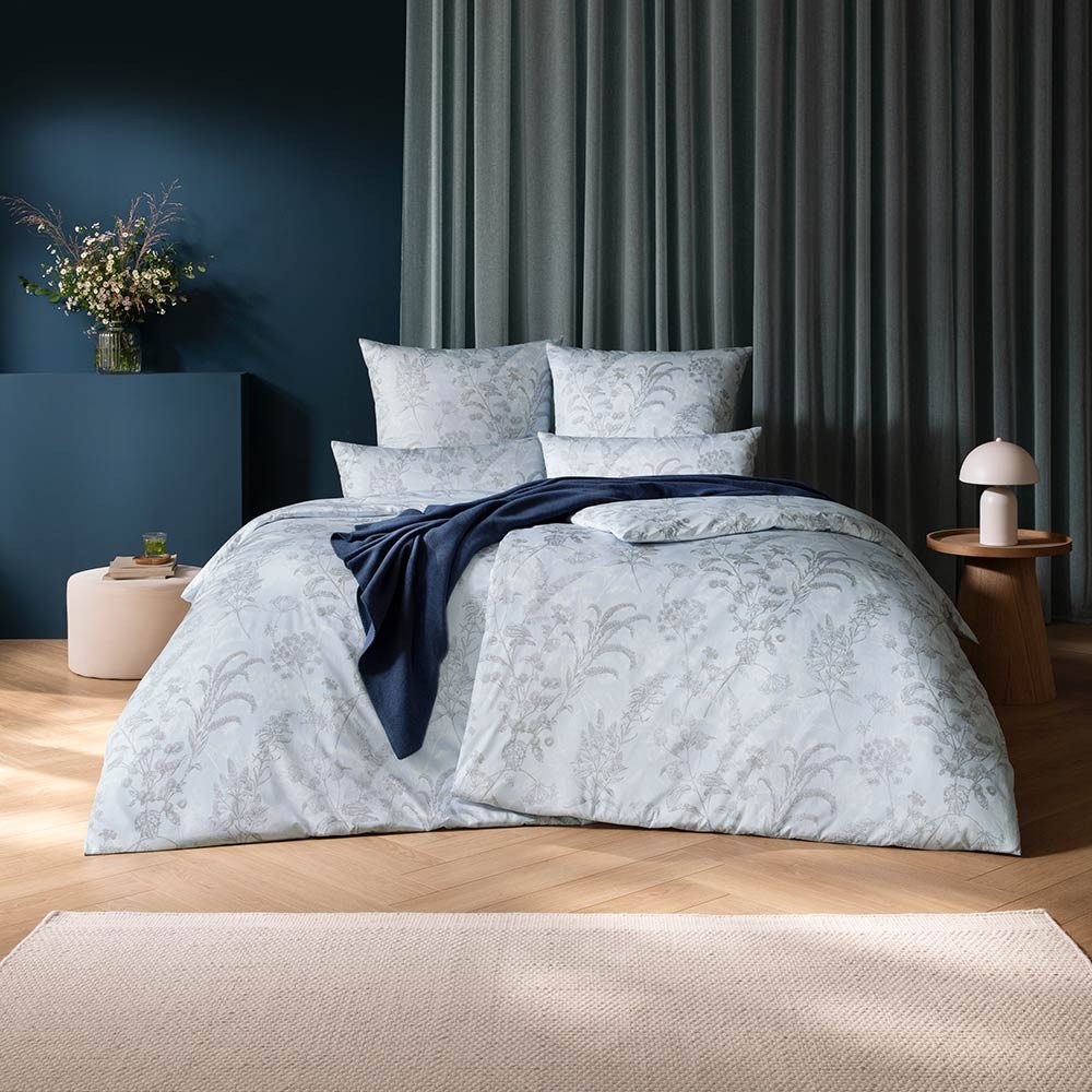 Estella Bettwäsche Elke, Schweizer Satin, 3 teilig, Edler Schweizer Premium-Satin aus 100% Baumwolle
