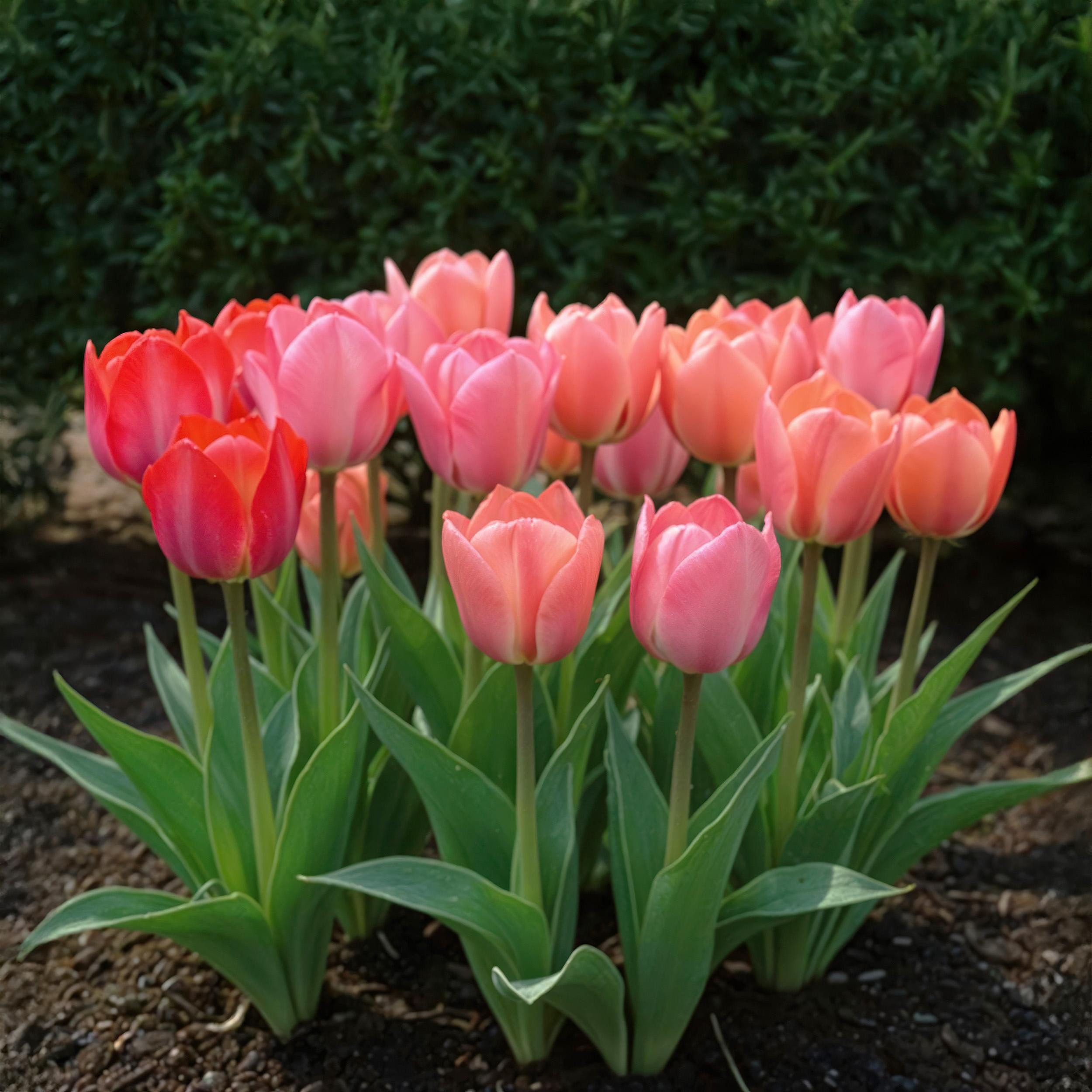 Exotenherz Blumenzwiebeln Exotenherz Blumenzwiebeln - Tulpen bunte Mischung pink rot (40 Stück), (40-St)