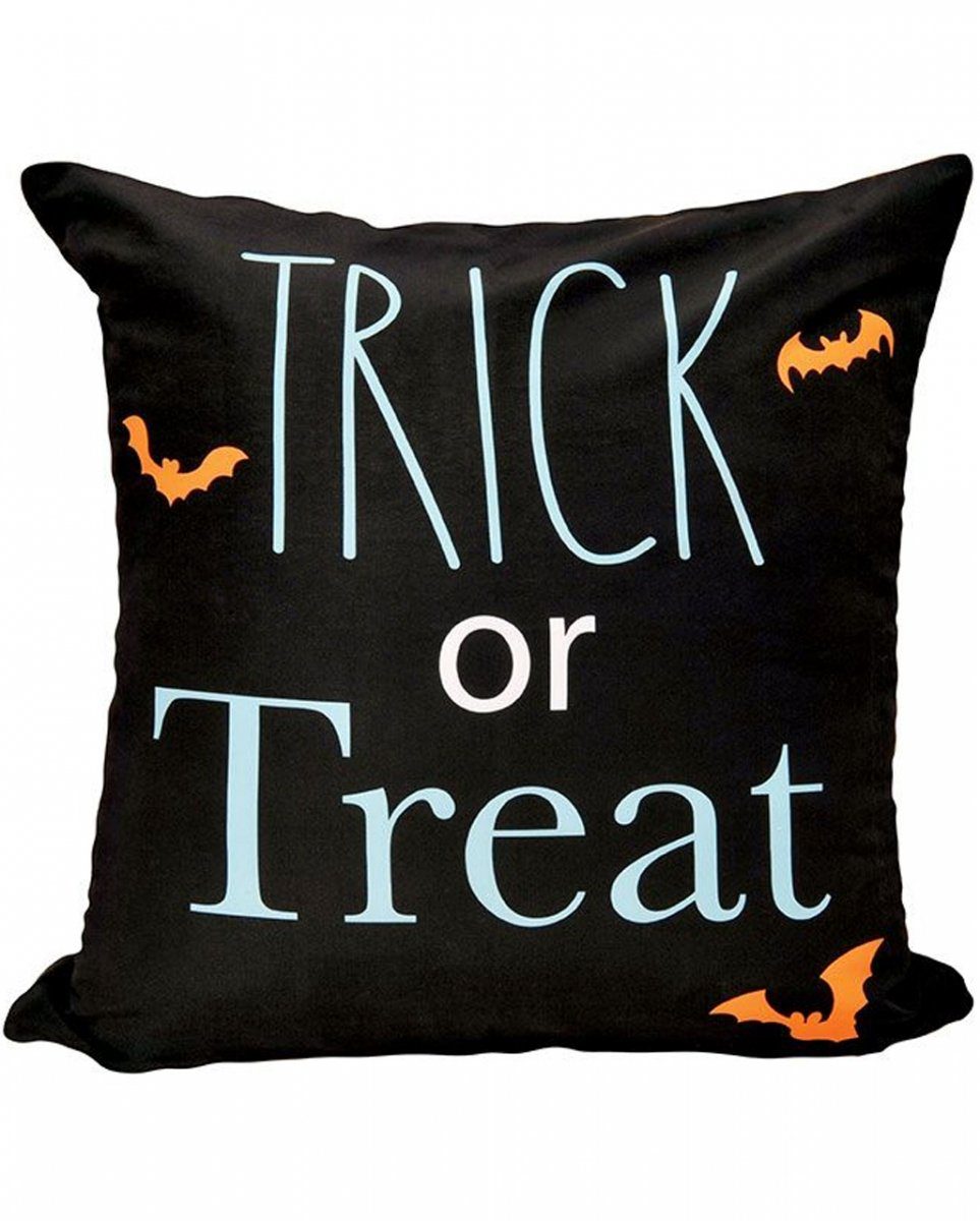 Tagesdecke Trick or Treat Halloween Kissenhülle mit Fledermäu, Horror-Shop