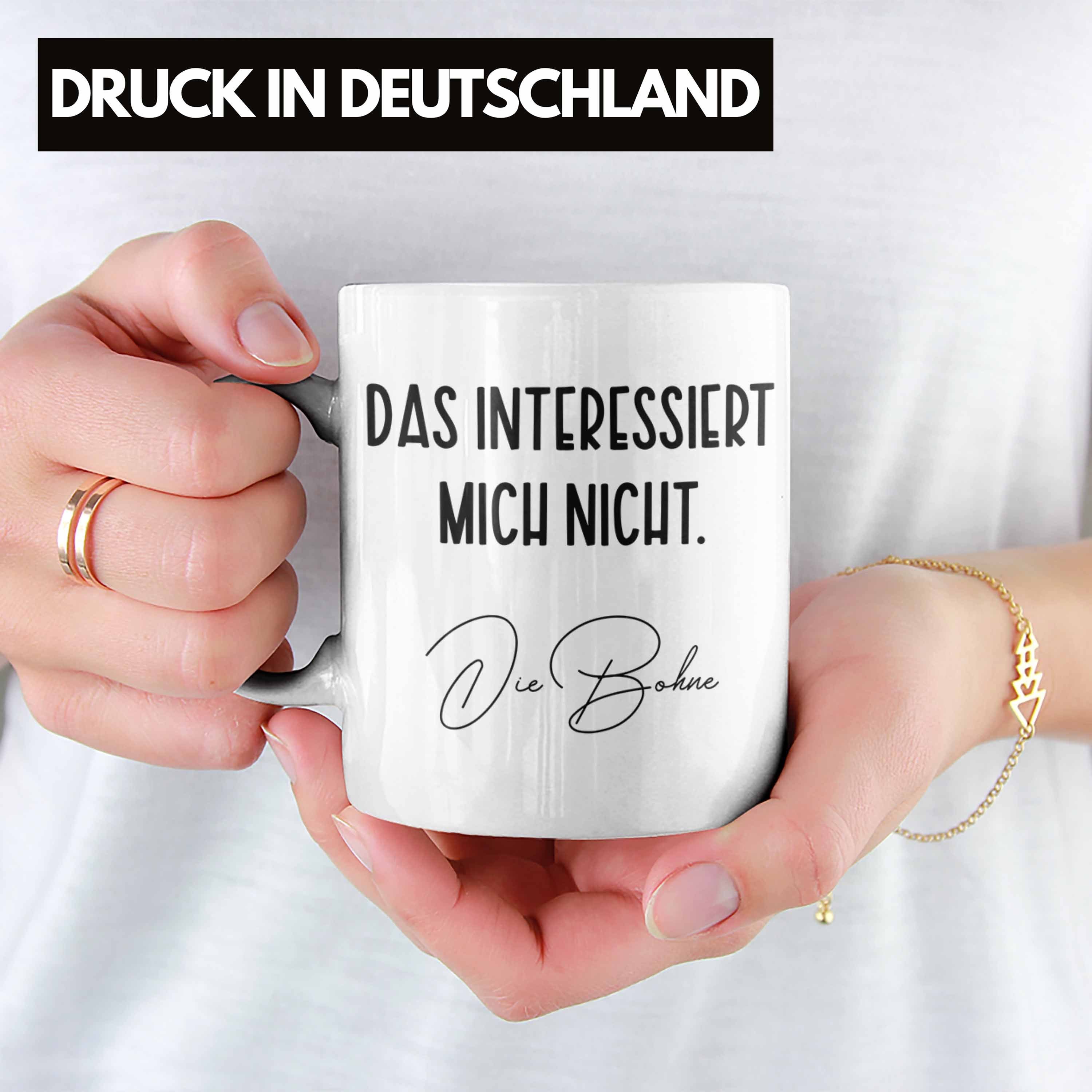 Bohne Tasse Humor Die Mich Lustig Interessiert Nicht Weiss Kollegin Tasse Das Geschenkidee Trendation Trendation - Witz