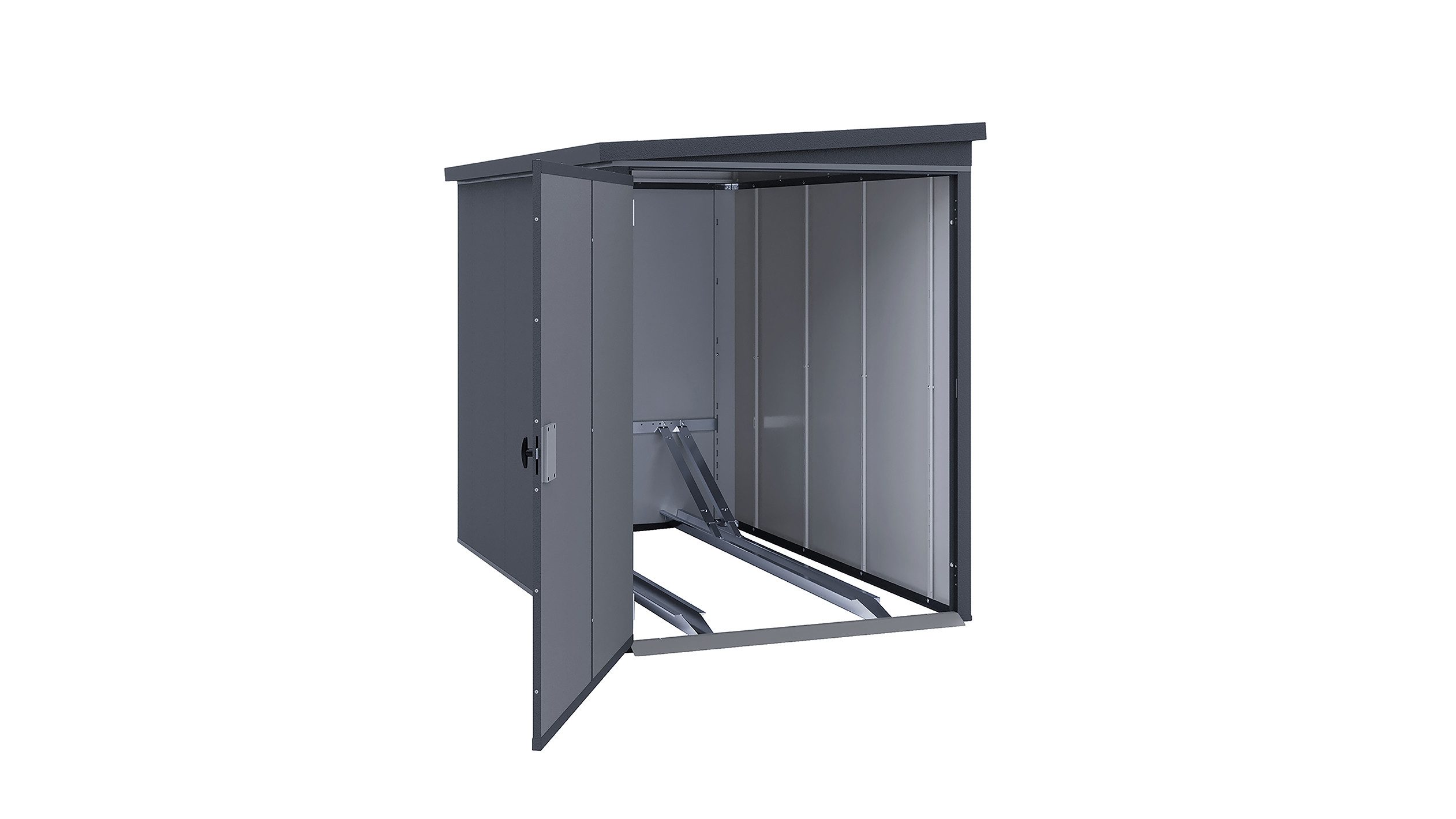 weka Fahrradbox Gary, Metall pulverbeschichtet, BxTxH: 129x206x159 cm
