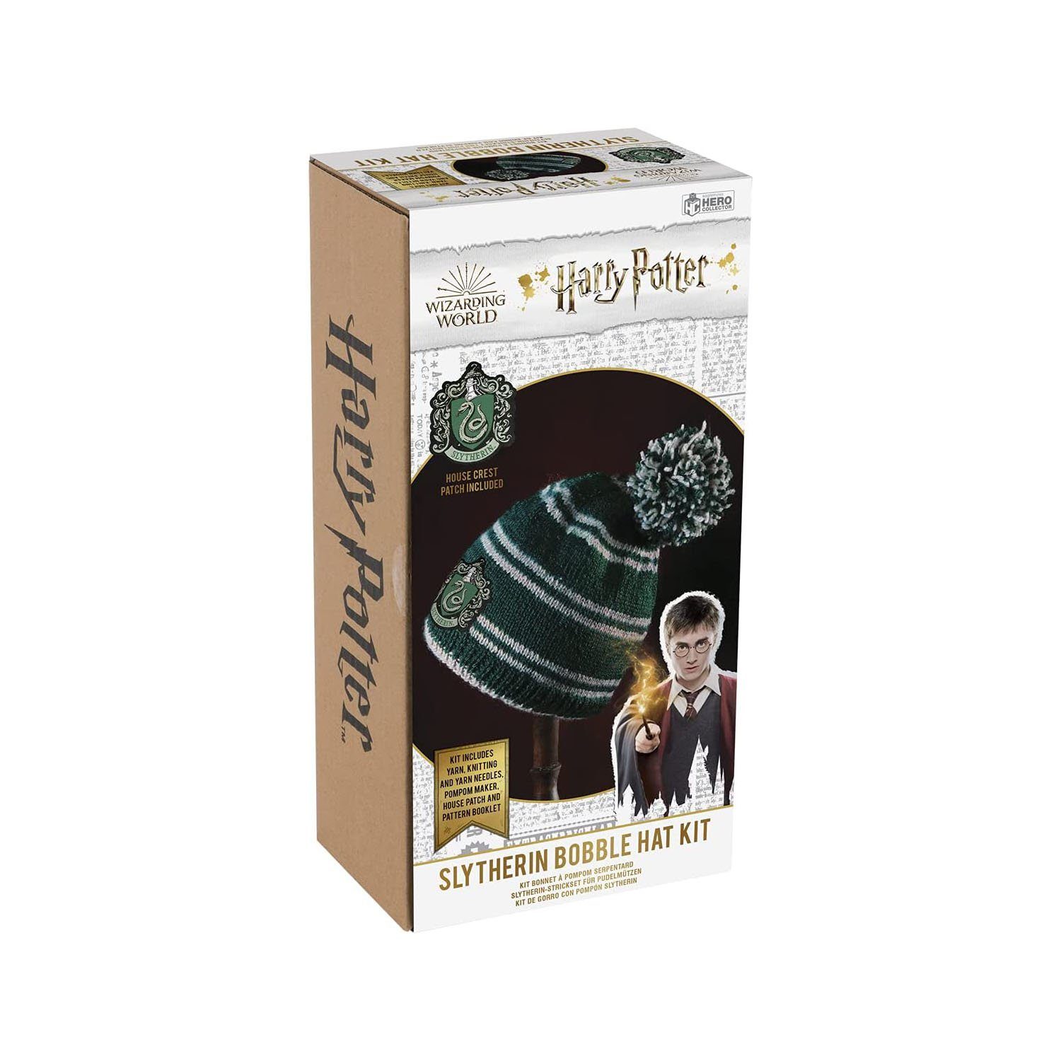 Potter Potter Mütze grün zum Strickmütze Slytherin - Stricken Harry Harry