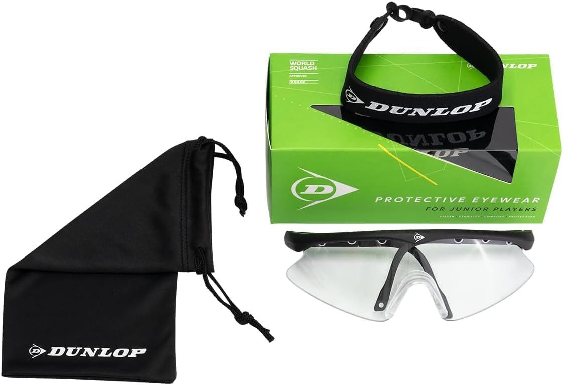Dunlop Squashbrille Dunlop Squashbrille Junior schwarz