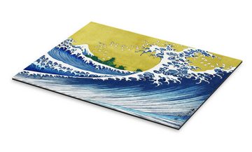 Posterlounge XXL-Wandbild Katsushika Hokusai, Der Fuji am Meer, Wohnzimmer Maritim Malerei