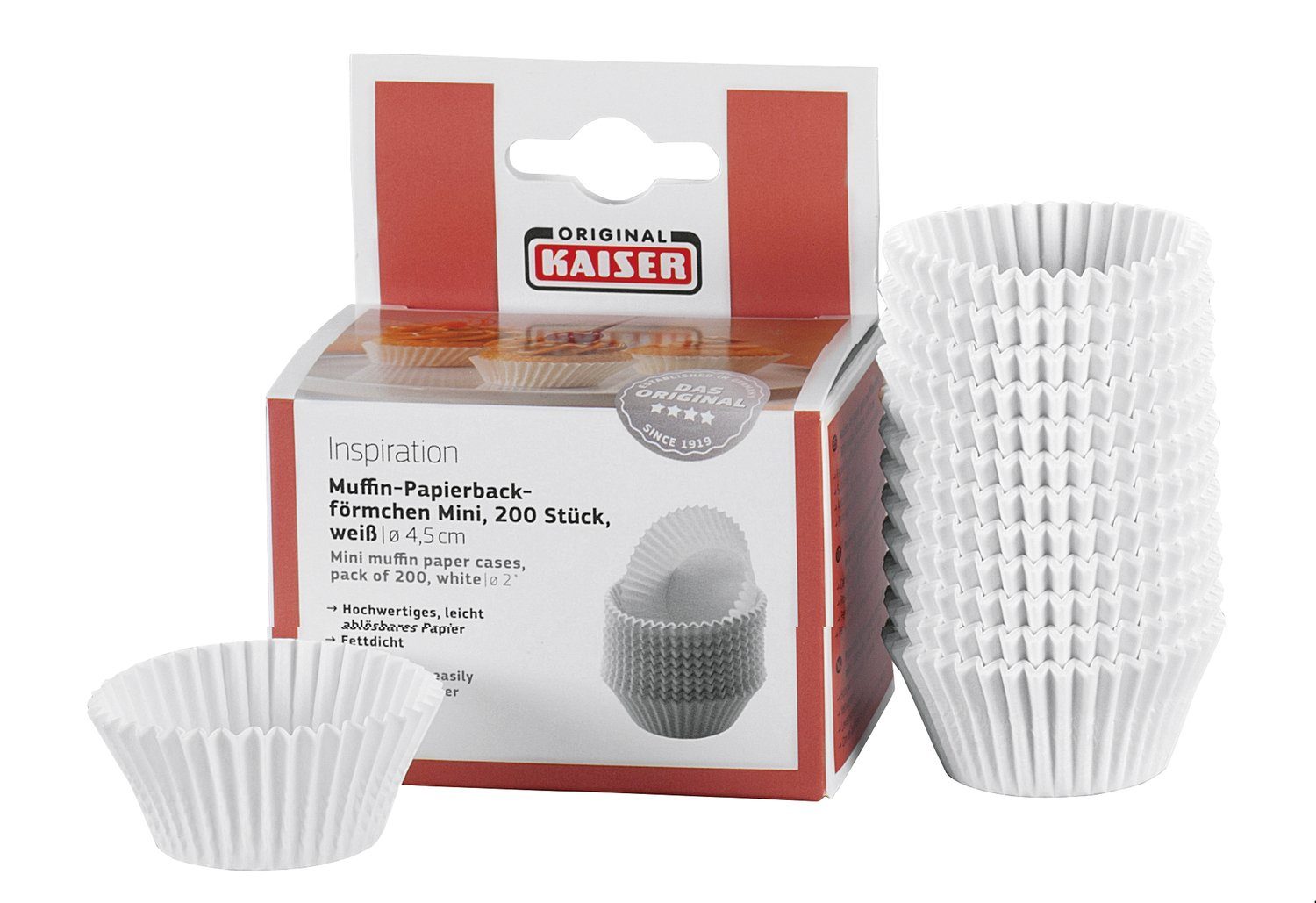 Kaiser Формы для выпечки Muffinform Kaiser 150 Mini-Muffin-Papierbackformen, (150-tlg)