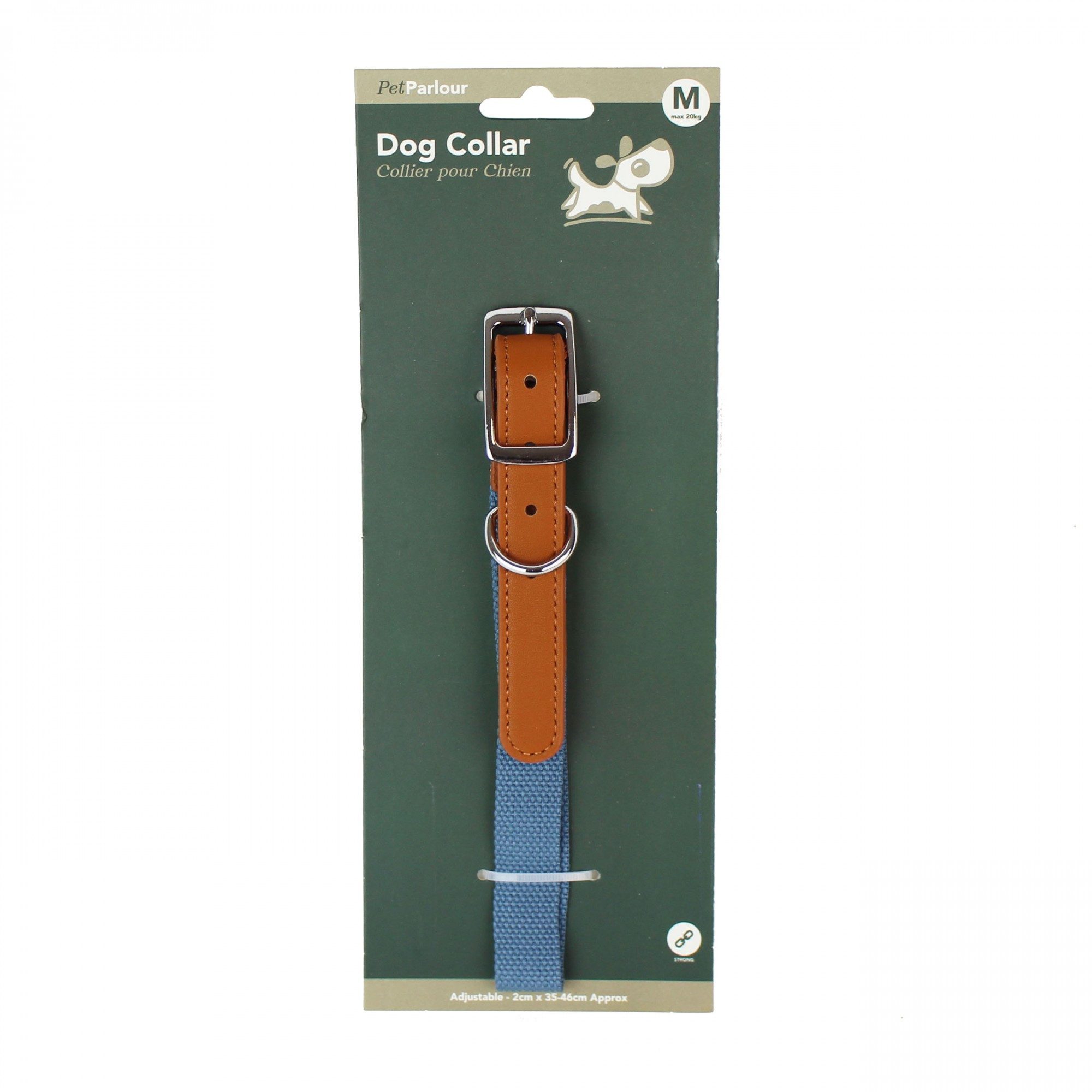 mitienda Hunde-Halsband Hundehalsband Deluxe blau M