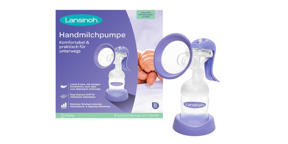 Handmilchpumpe Handmilchpumpe - manuelle Milchpumpe für sanftes und effektives Abpump