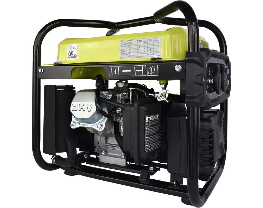 Könner & Söhnen KSB 21i generator, 2.00 kW, (2kW inverter generator with large 10L tank & 2 sockets, 1-piece, pure sine wave, 2x 230V, economy mode, lightweight (20kg), 10 liter tank, 2x sockets, pure sine wave, compact