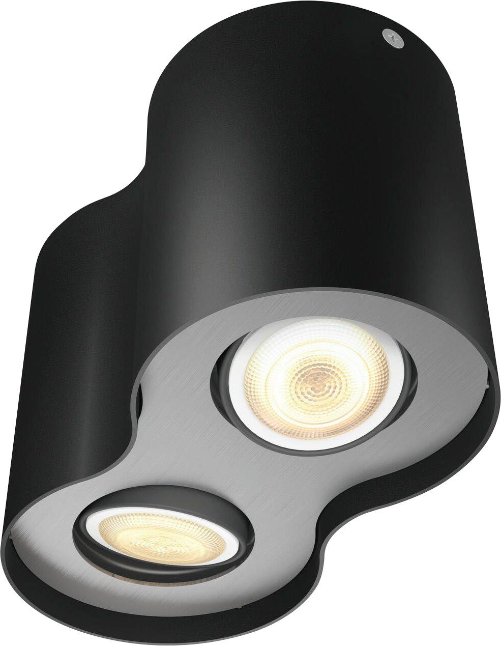 Philips Hue Pillar, Warmweiß Flutlichtstrahler Leuchtmittel wechselbar, Dimmfunktion, LED