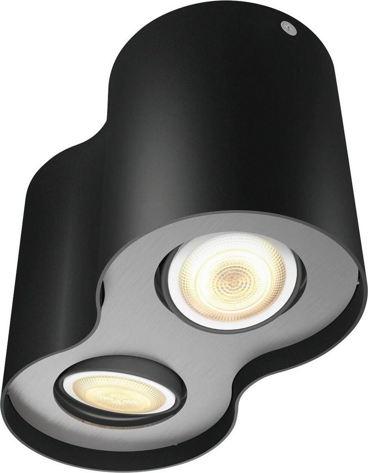 Dimmschalter LED Warmweiß, Pillar, Flutlichtstrahler Philips Leuchtmittel Hue wechselbar, Inklusive Dimmfunktion,