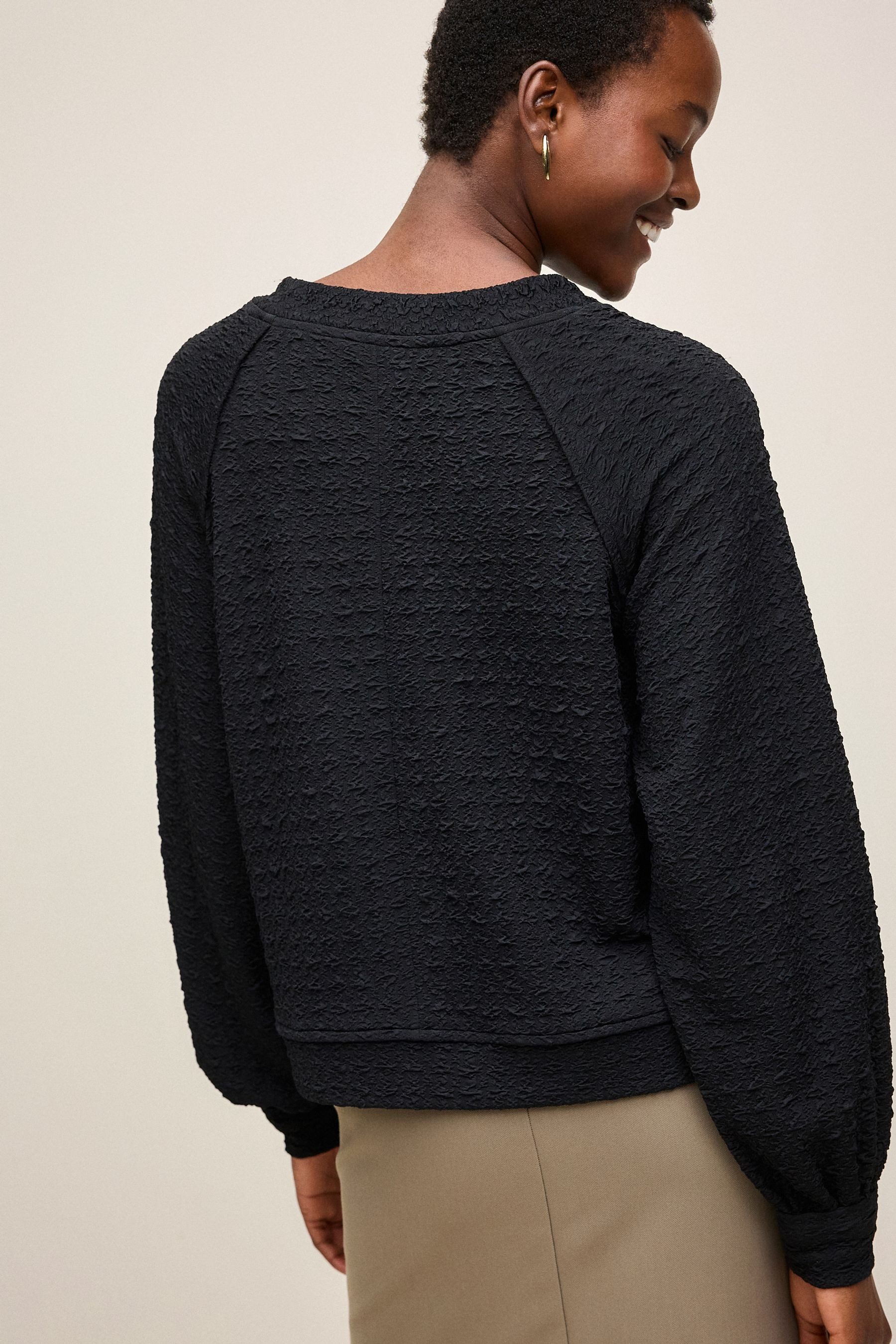 Next Langarmshirt Strukturierte Langarmshirts (1-tlg) günstig online kaufen